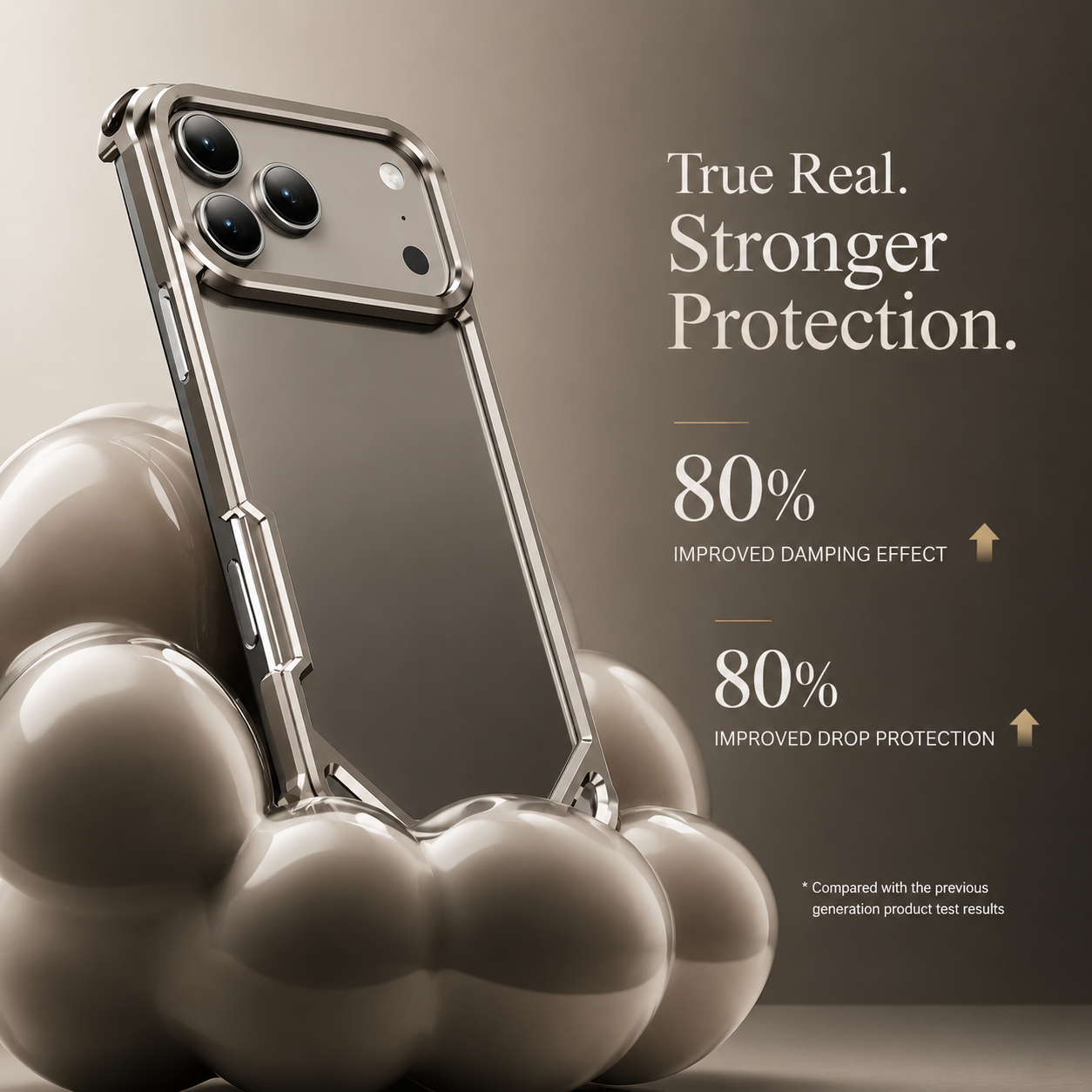 Premium iPhone Case Ultra Thin Metal Frame Bumper Shockproof Wireless Charging Compatible Slim Lightweight Camera Protection Half Wrapped Design