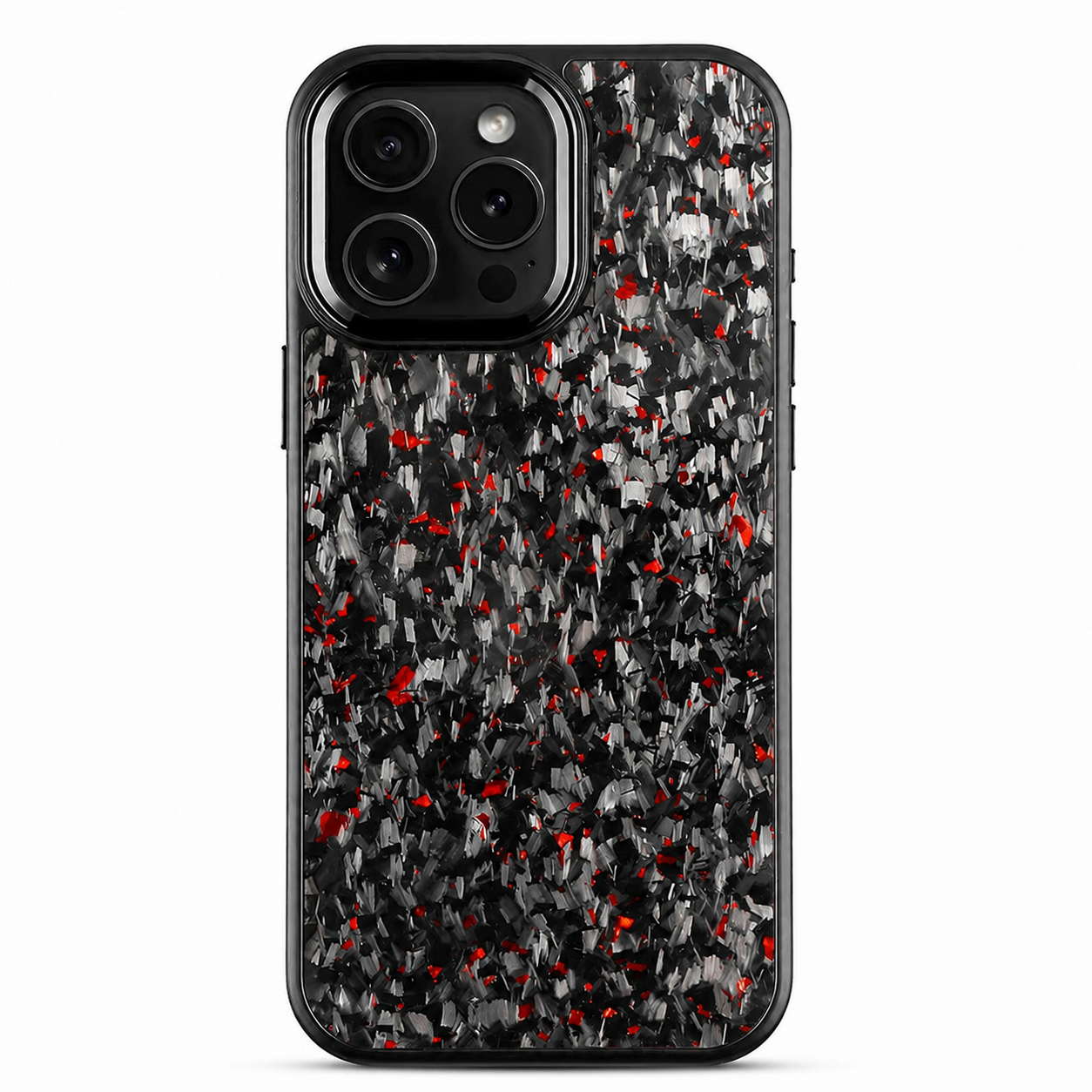 Premium iPhone Case MagSafe Compatible Forged Carbon Fiber Cover Dual Layer Shockproof Metal Lens Frame Button Protection Full Coverage Lightweight Design