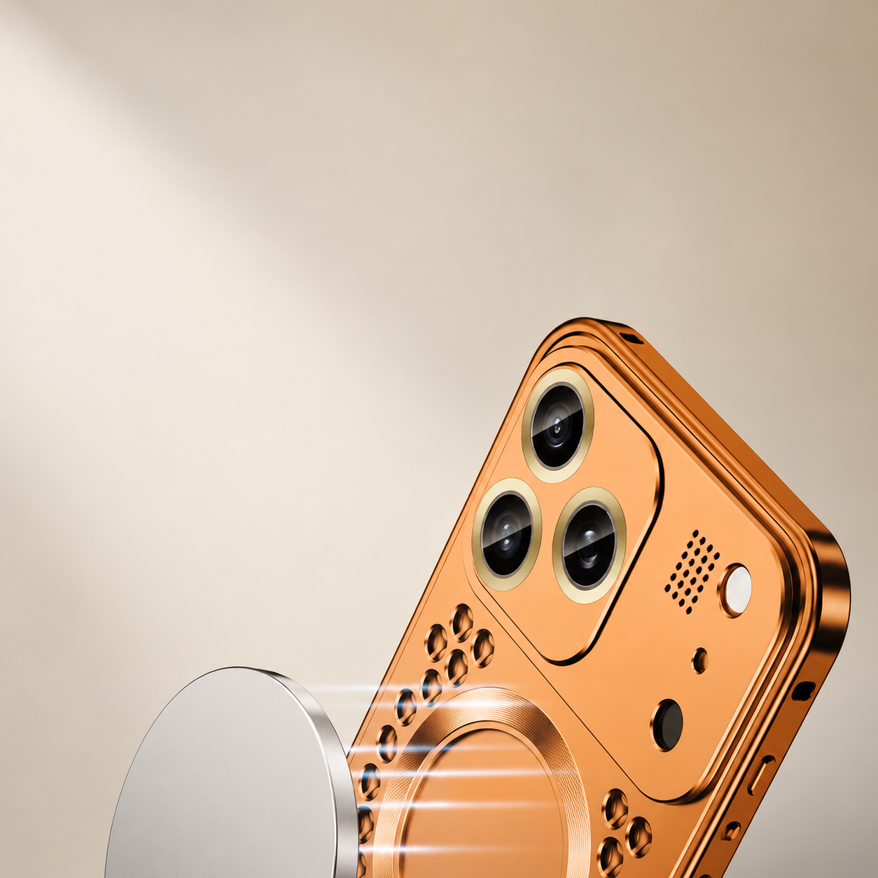 Premium iPhone Case Magnetic Aluminum Alloy Frame Shockproof Protective Cover Heat Dissipation Camera Lens Guard Slim Metal Design Full Coverage