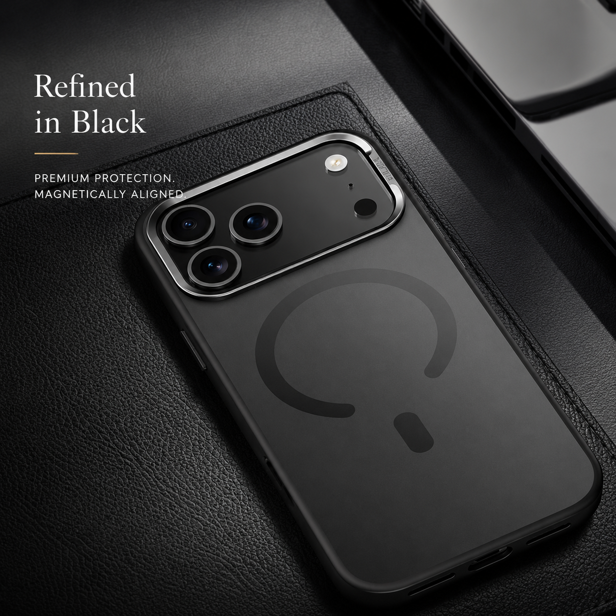 Premium iPhone Case MagSafe Compatible Matte Translucent Cover Alloy Camera Frame PC TPU Hybrid Shockproof Protective Cover Anti Scratch Slim