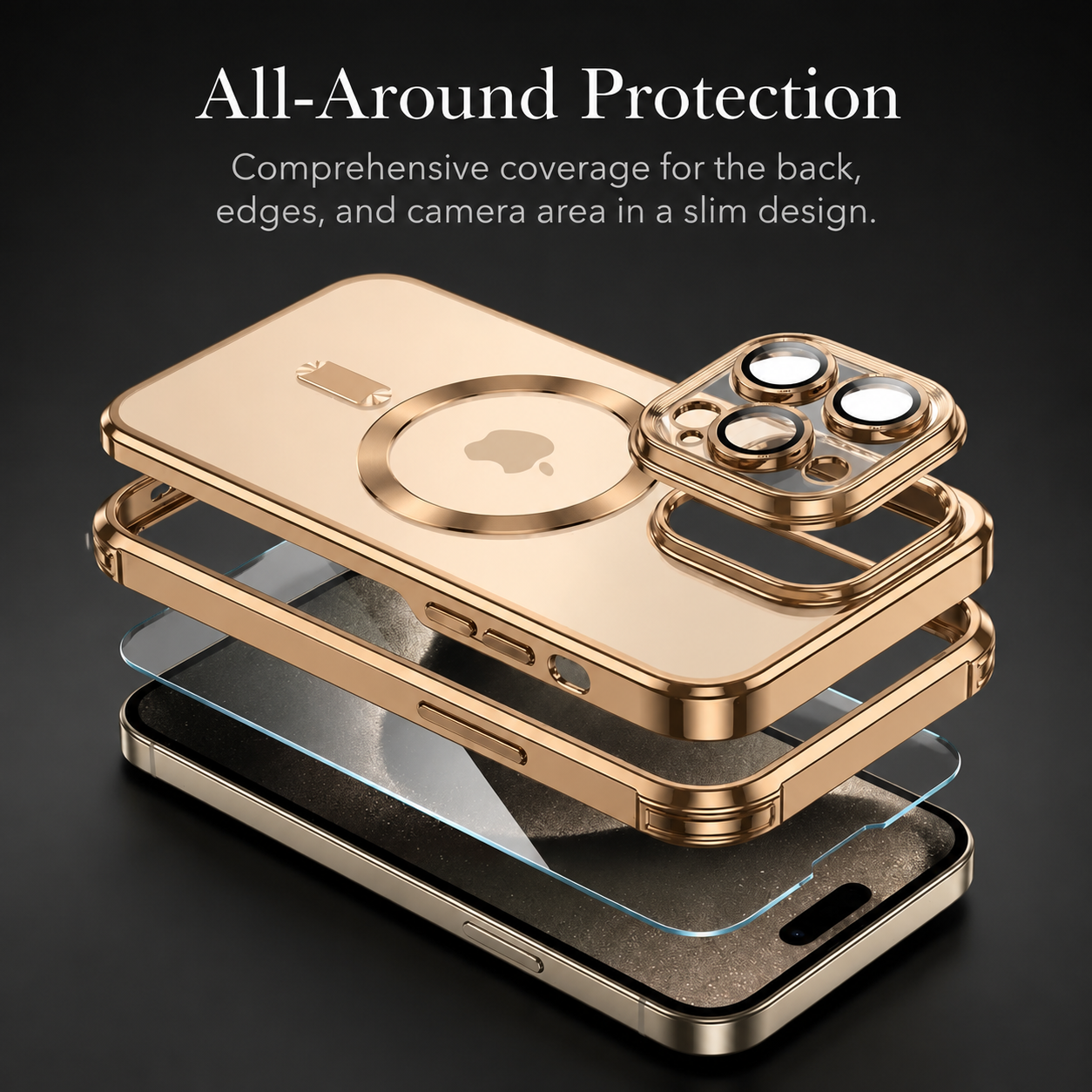 Premium iPhone Case MagSafe Compatible Magnetic Transparent TPU Protective Cover Shockproof Camera Lens Protection Anti Yellowing Slim Full Coverage