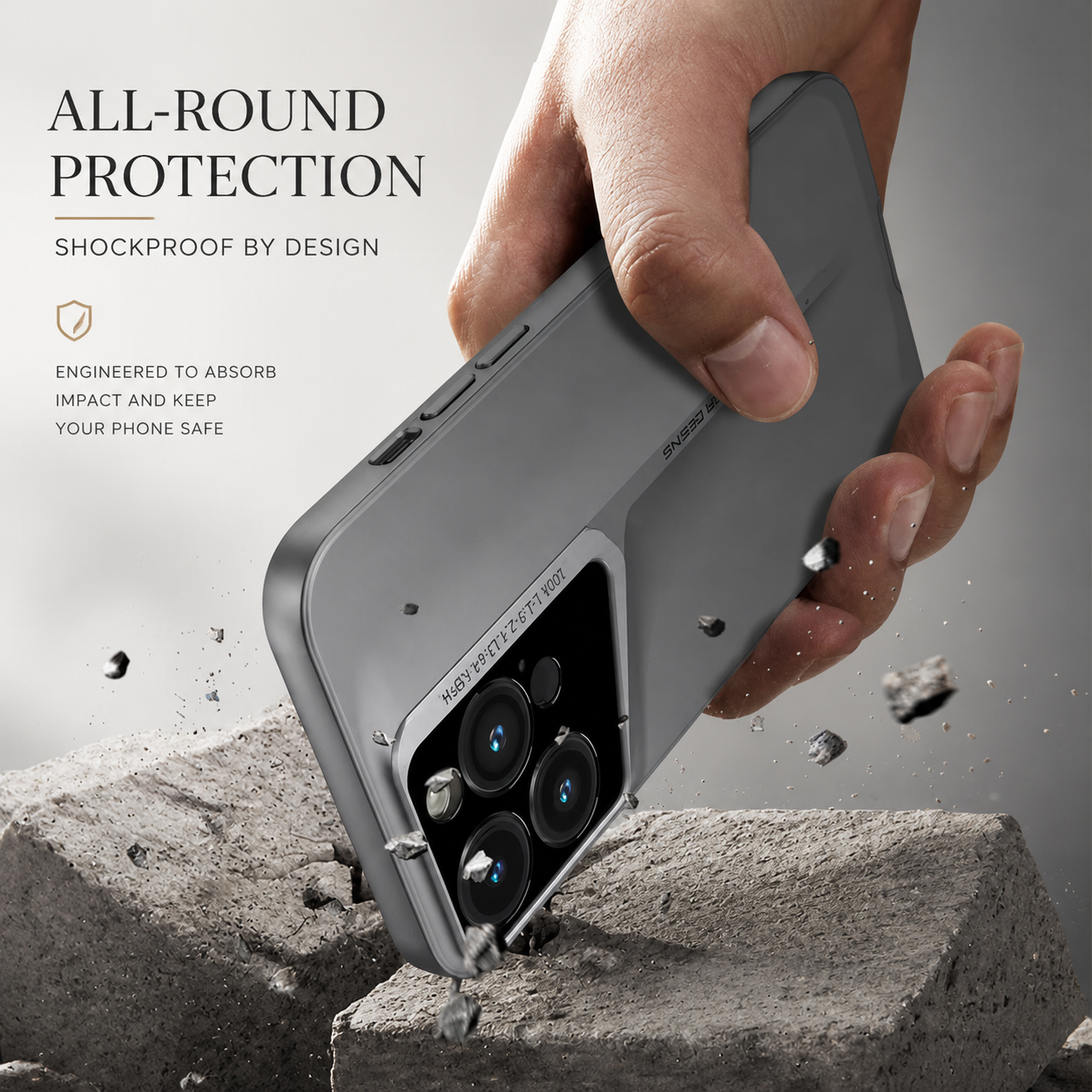 Premium iPhone Case Ultra Thin Protective Cover Titanium Style Shockproof Camera Lens Protection Anti Scratch Lightweight Anti Slip Slim Full Coverage