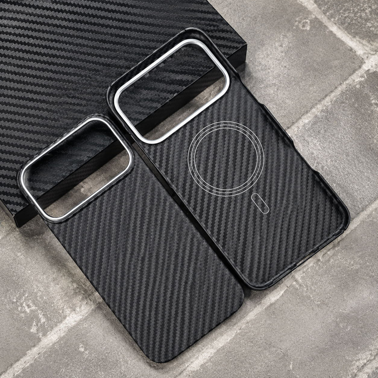 Premium iPhone Case MagSafe Compatible Aramid Carbon Fiber Ultra Thin Magnetic Protective Cover Shockproof Lightweight Slim Minimalist Design