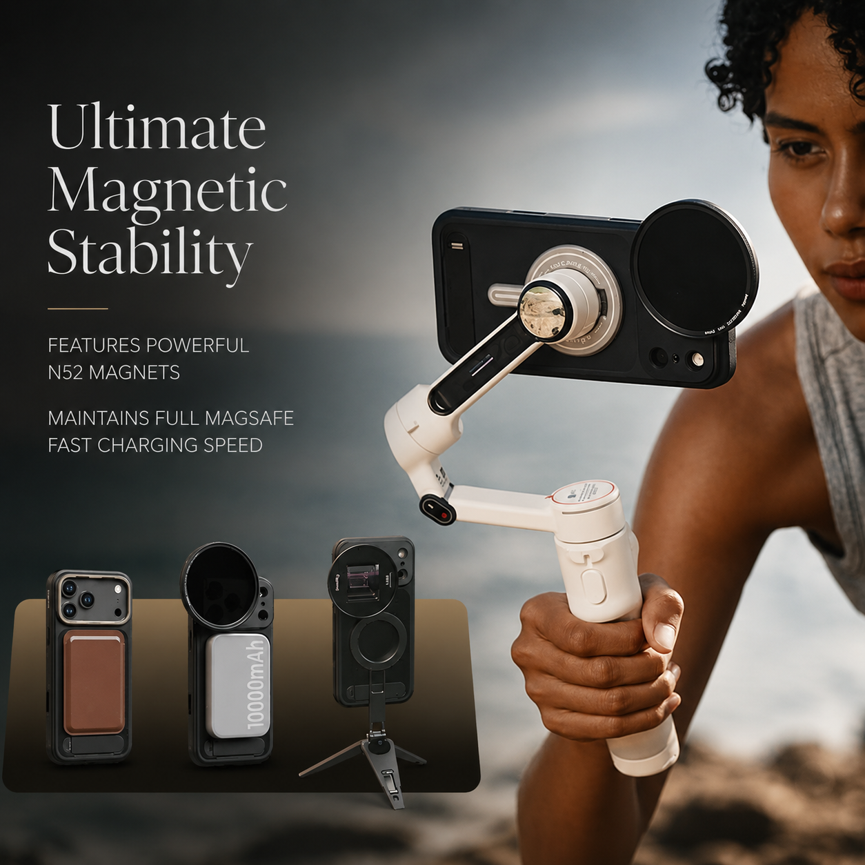 Premium iPhone Case Photography Cover MagSafe Compatible 67mm Filter Mount 17mm Lens Support Kickstand Shockproof Full Coverage Protective Design