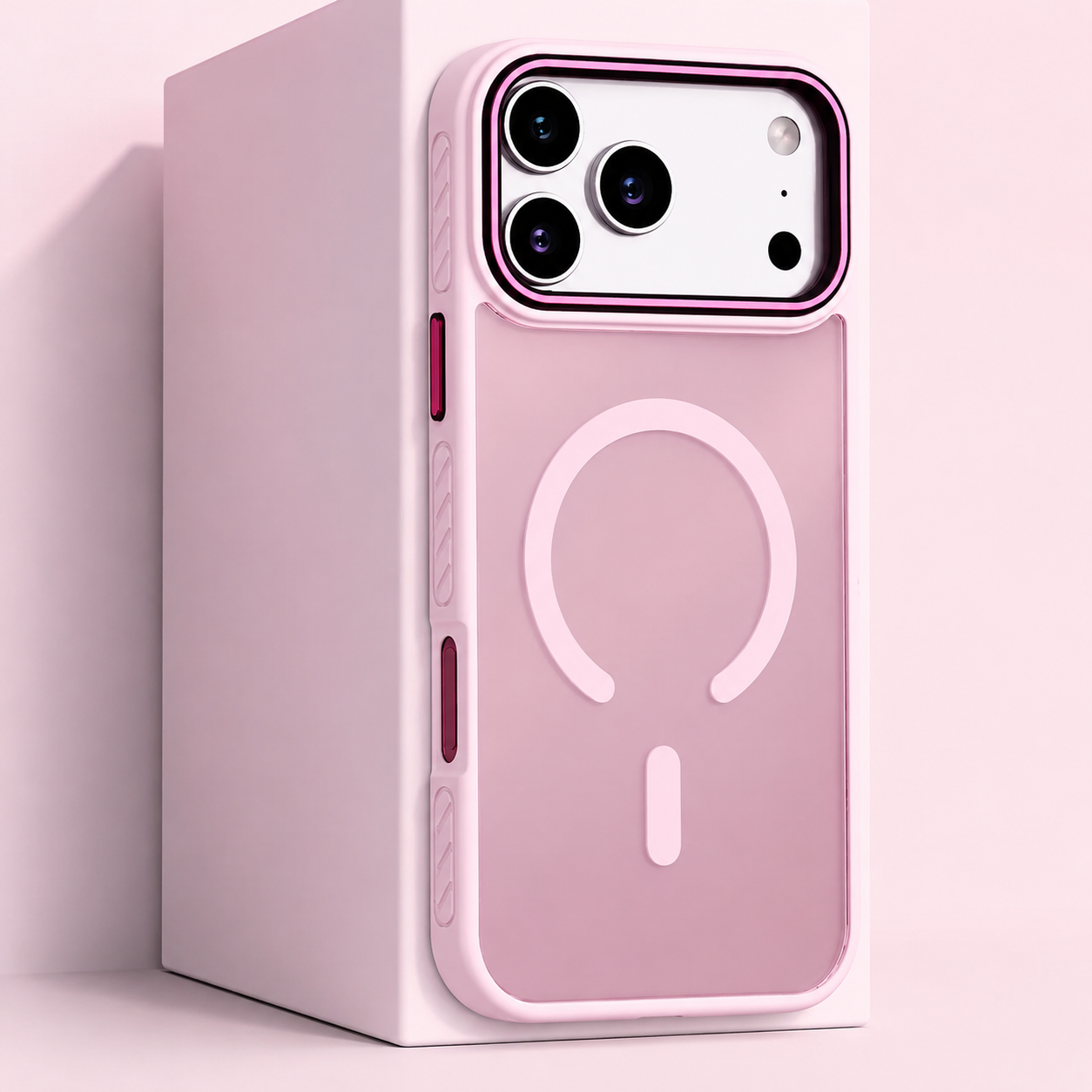 Premium iPhone Case MagSafe Compatible Magnetic Transparent Matte Cover Shockproof Protective Frame Camera Lens Protection Slim Full Coverage