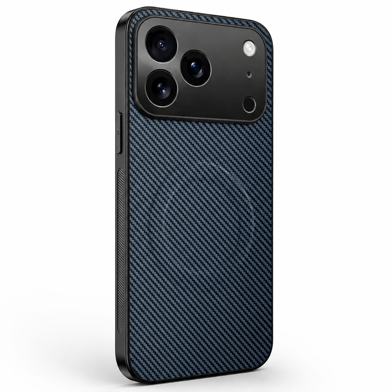 Premium iPhone Case MagSafe Compatible Carbon Fiber Leather Protective Cover Wireless Charging Shockproof Anti Scratch Slim Camera Lens Protection Full Coverage