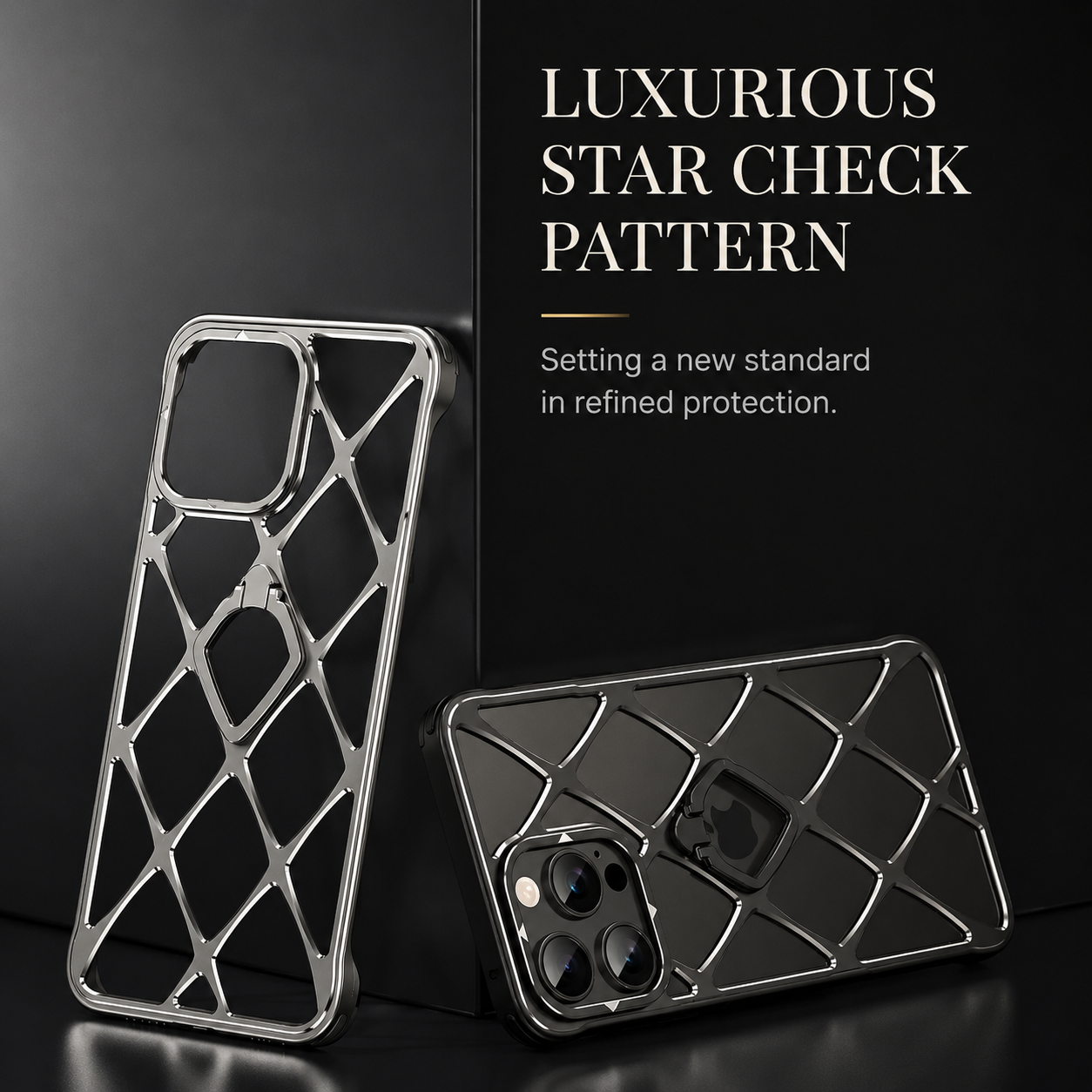 Premium iPhone Case MagSafe Compatible Magnetic Ultra Light Metal Frame Cooling Back Built-in Stand Shockproof Camera Protection Slim Full Coverage