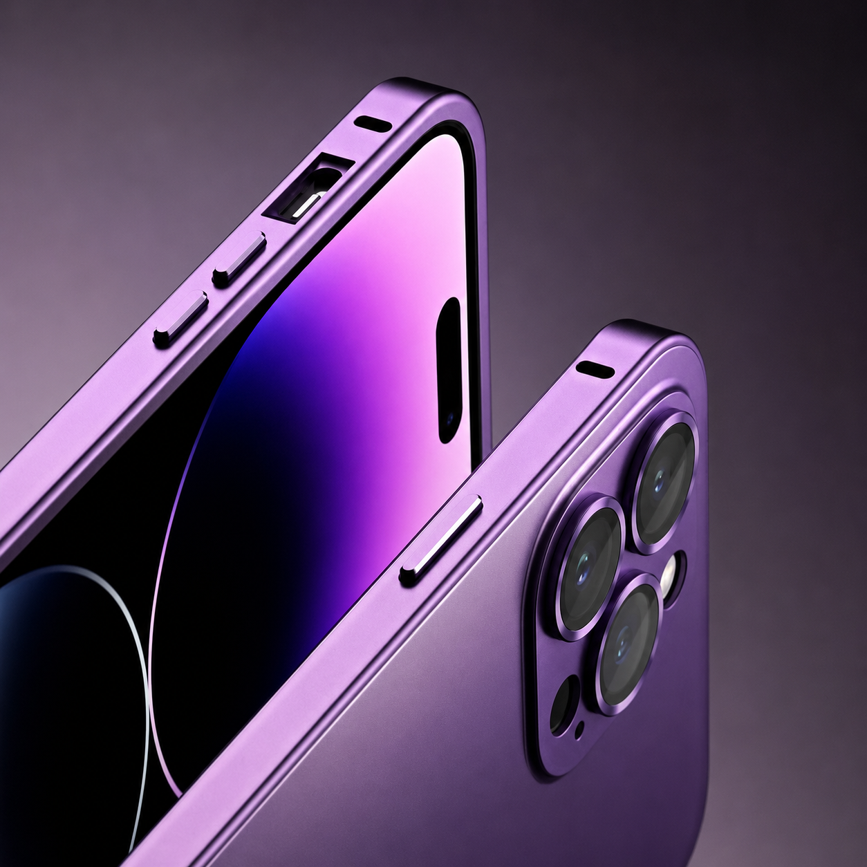 Premium iPhone Case Aluminum Metal Frame Protective Cover Shockproof Camera Lens Protection Wireless Charging Slim Lightweight PC Back Full Coverage