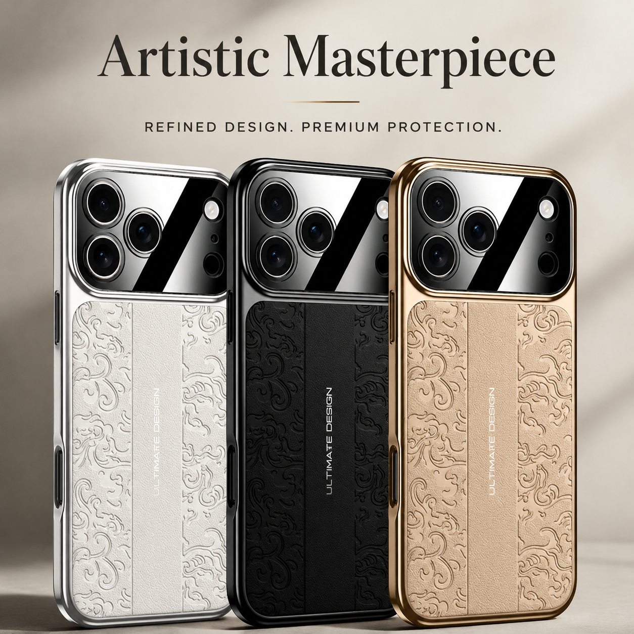 Premium iPhone Case Leather Electroplated Soft TPU Magnetic Shockproof Protective Cover Luxury Slim Half Wrapped Full Coverage Design Anti Scratch Case