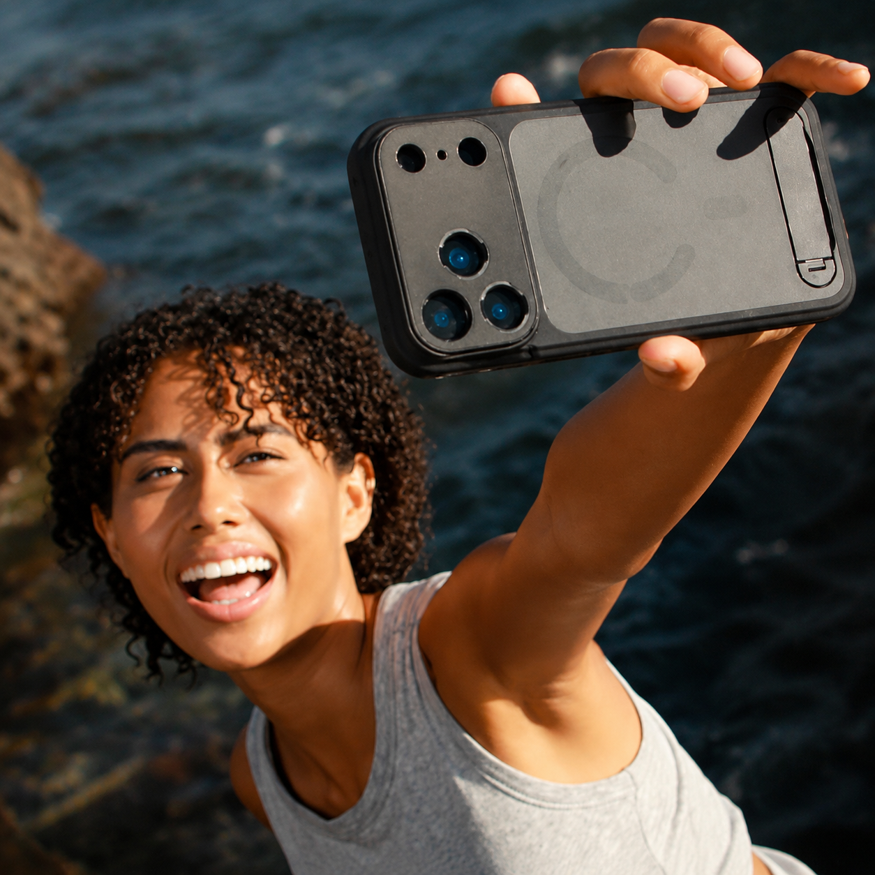 Premium iPhone Case Photography Cover MagSafe Compatible 67mm Filter Mount 17mm Lens Support Kickstand Shockproof Full Coverage Protective Design