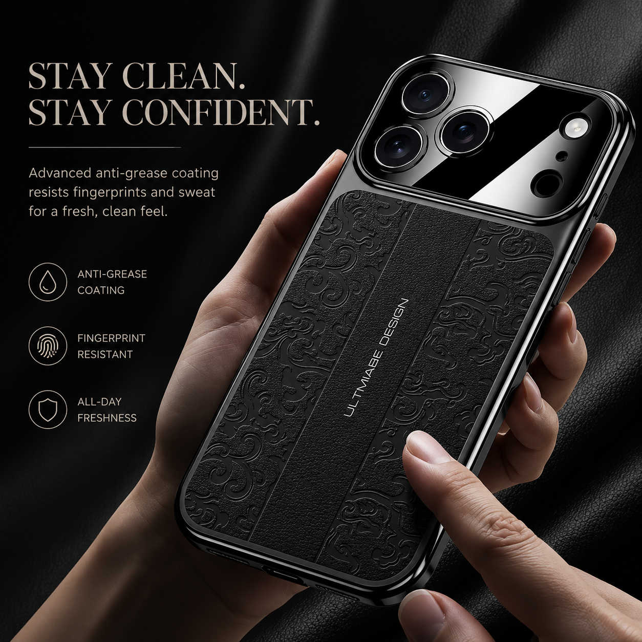 Premium iPhone Case Leather Electroplated Soft TPU Magnetic Shockproof Protective Cover Luxury Slim Half Wrapped Full Coverage Design Anti Scratch Case