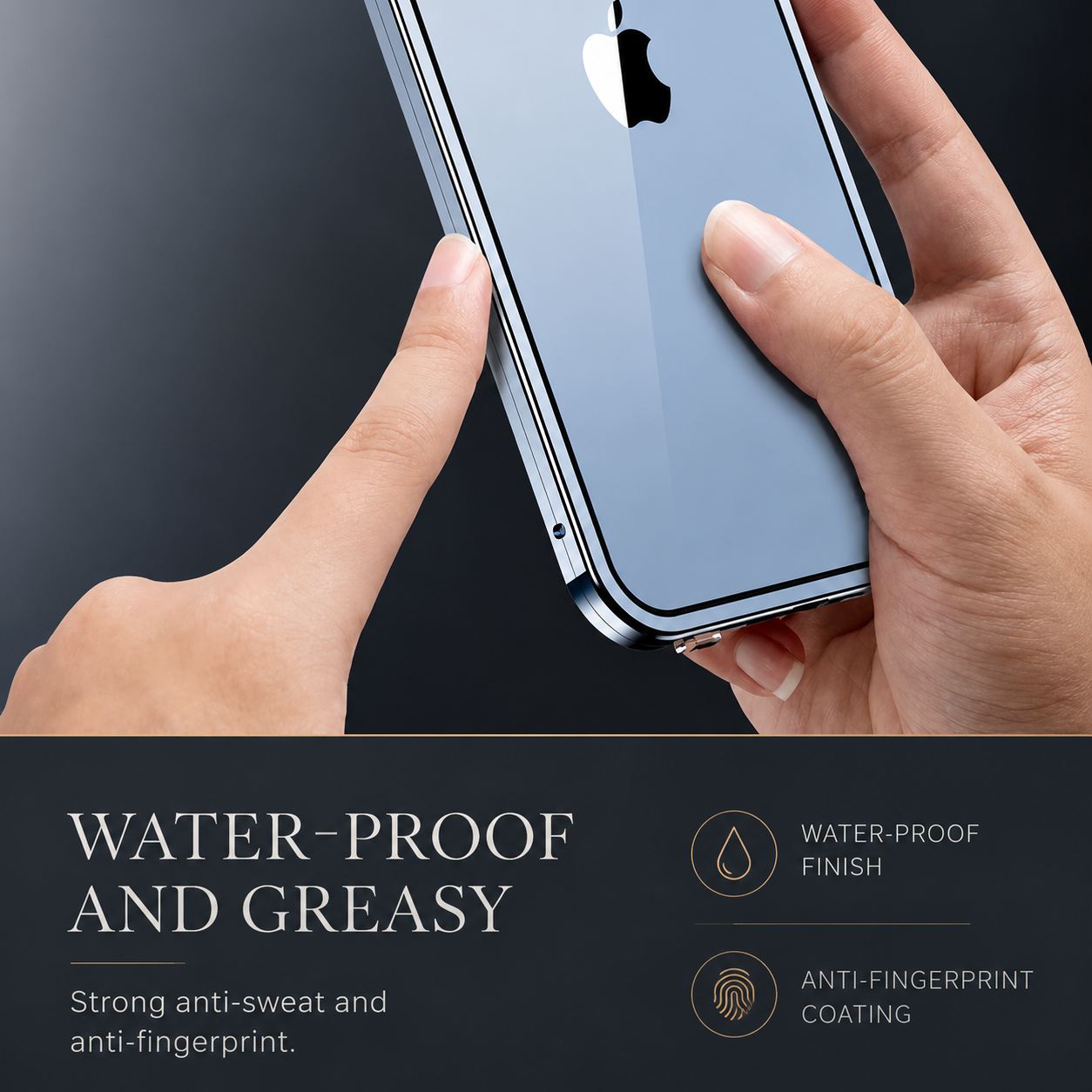 Premium iPhone Case MagSafe Compatible Magnetic Fit Double Sided Tempered Glass Metal Frame 360 Full Body Shockproof Cover Camera Lens Protection Slim Design