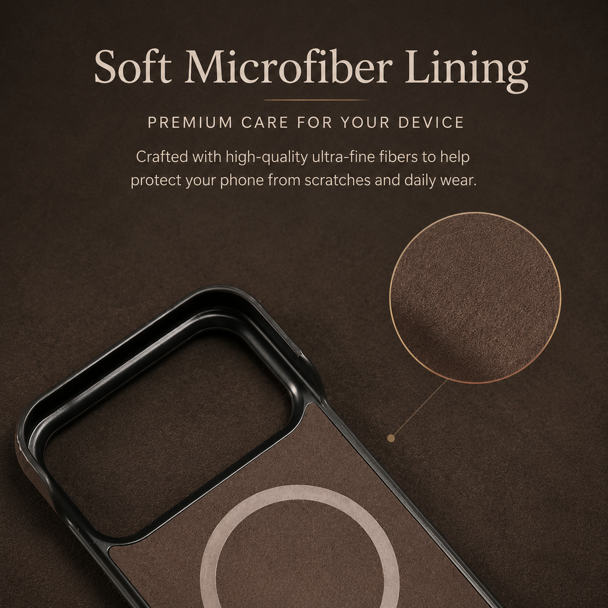 Premium iPhone Case MagSafe Compatible Genuine Leather Magnetic Cover Cowhide Texture Shockproof Protective Cover Anti Scratch Full Back Slim