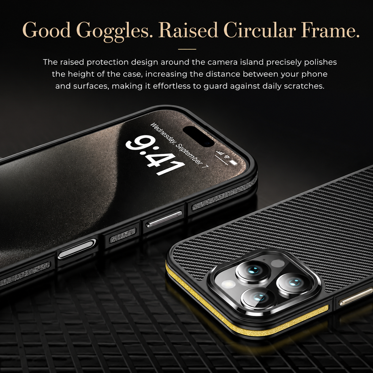 Premium iPhone Case MagSafe Compatible Magnetic Aramid Fiber Protective Cover 600D Carbon Texture Ultra Thin Lightweight Shockproof Camera Protection