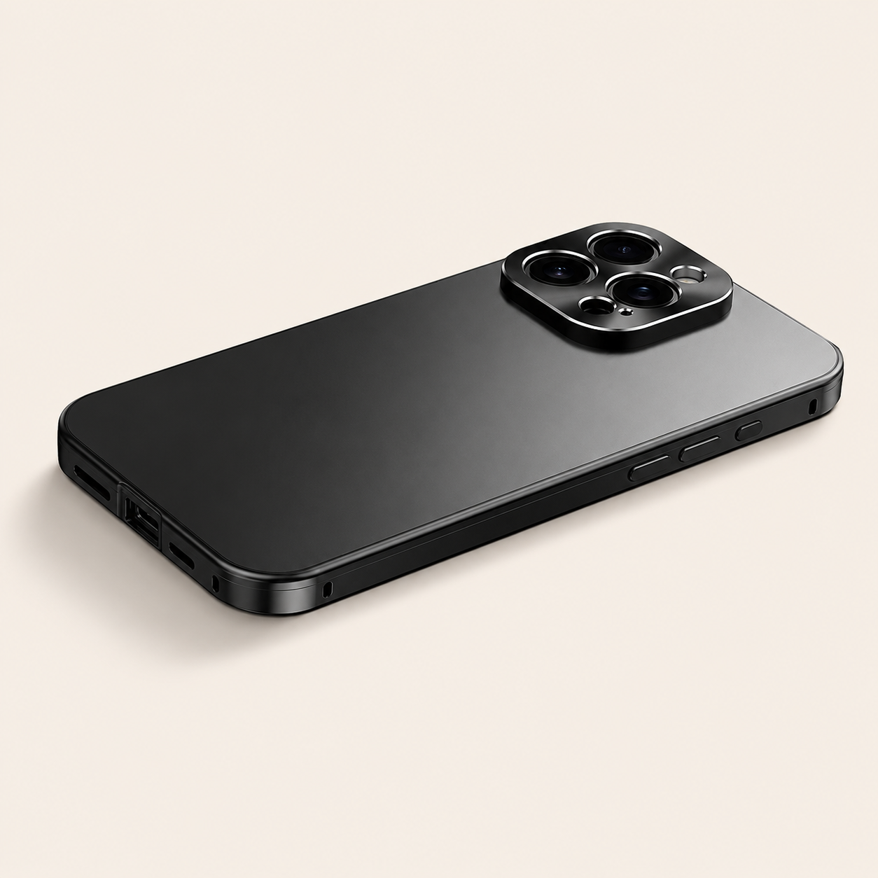 Premium iPhone Case MagSafe Compatible Magnetic Aluminum Frame Shockproof Protective Cover Camera Lens Protection Slim Metal Design Wireless Charging Compatible
