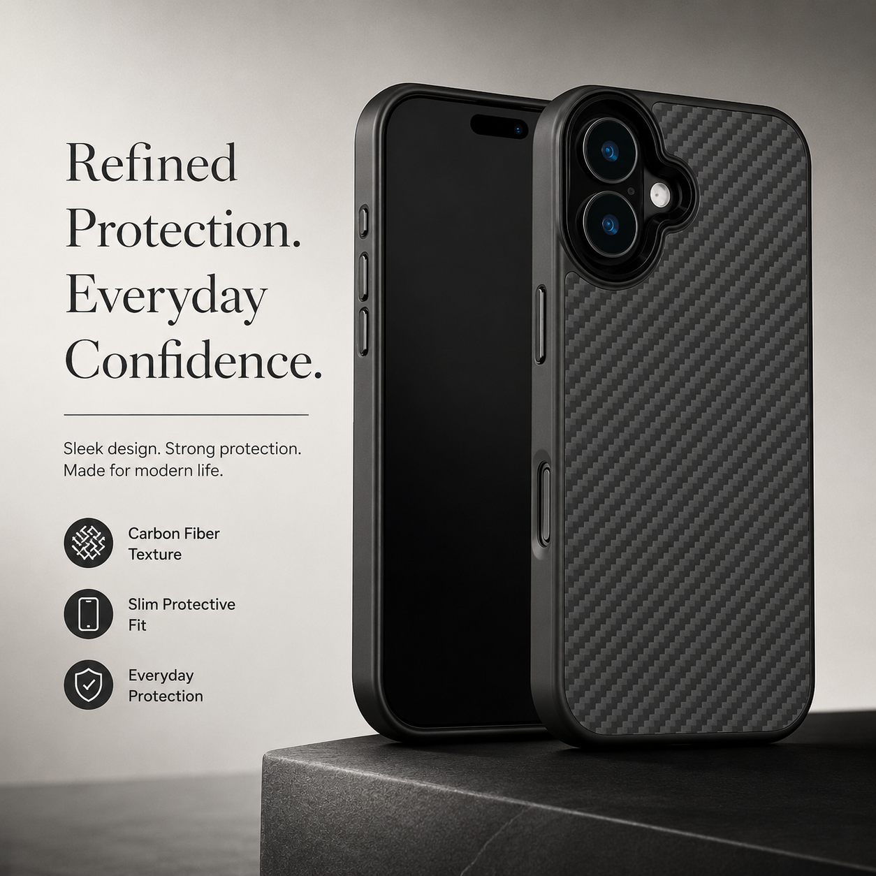 Premium iPhone Case MagSafe Compatible Aramid Fiber Ultra Thin Magnetic Protective Cover Full Coverage Shockproof Lightweight Slim Design Armor Case