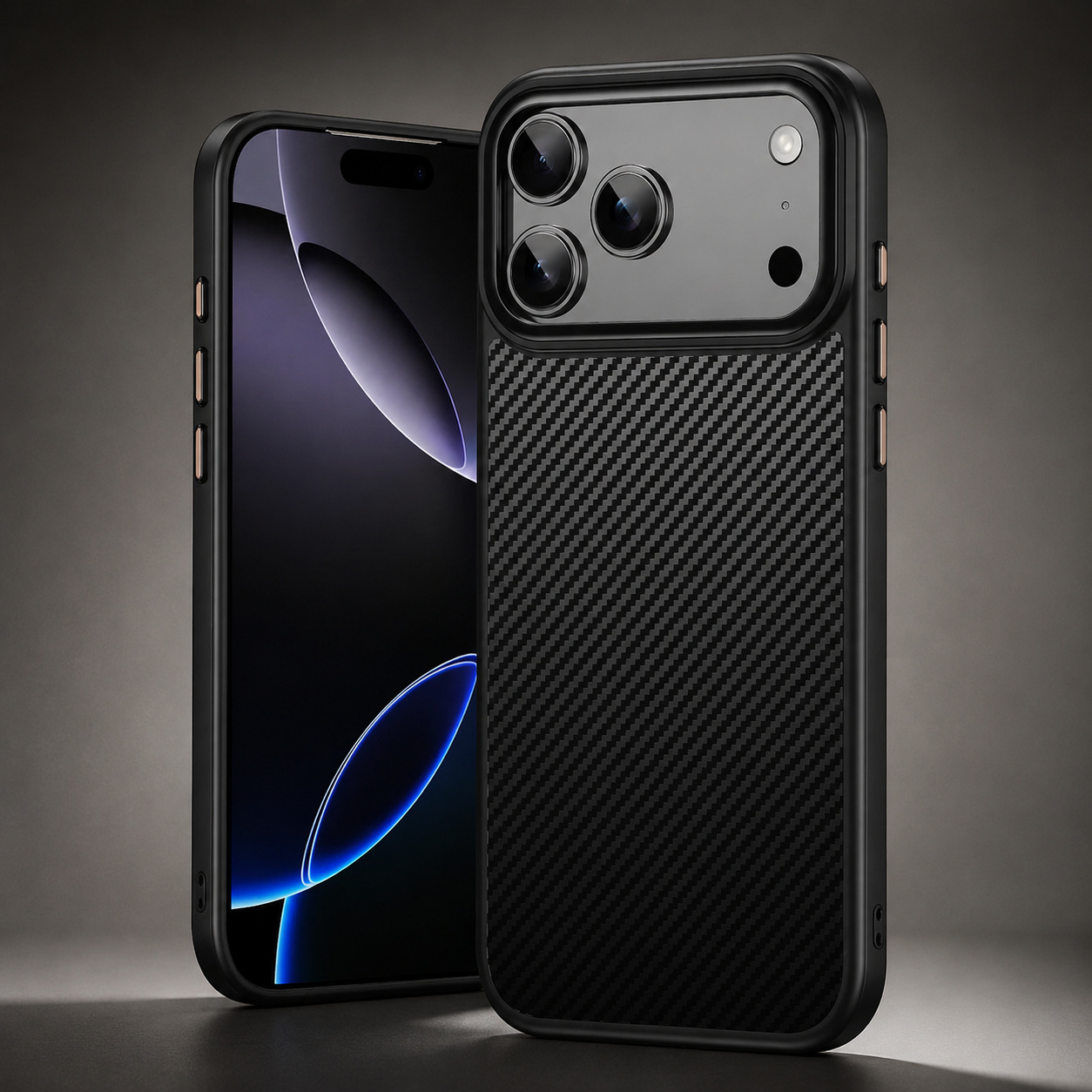 Premium iPhone Case MagSafe Compatible Kevlar Carbon Fiber Cover TPU PC Hybrid Magnetic Shockproof Protective Anti Fingerprint Slim Lightweight Design