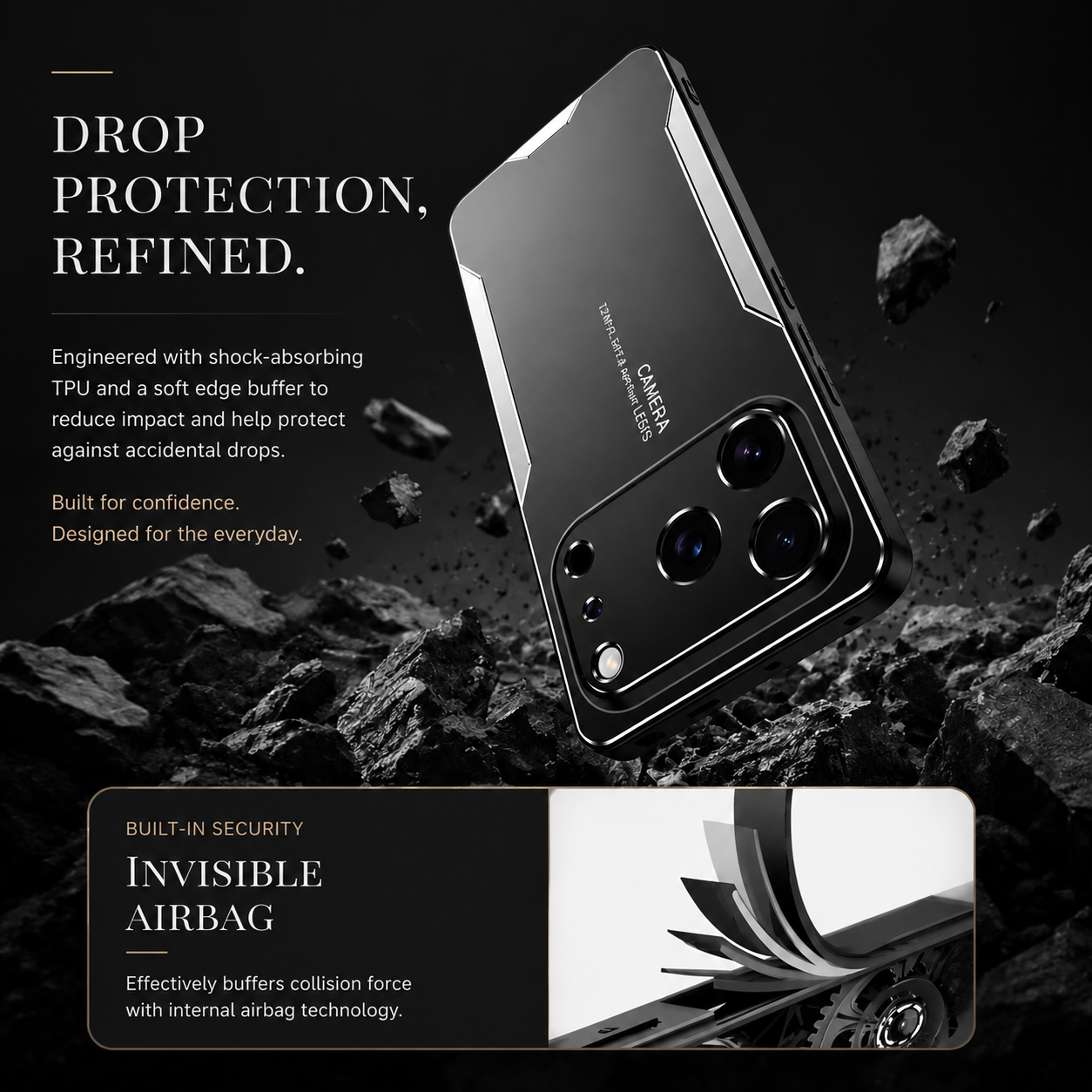 Premium iPhone Case MagSafe Compatible Metal Frosted Protective Cover Shockproof Silicone Bumper Camera Lens Protection Anti Scratch Slim Full Coverage