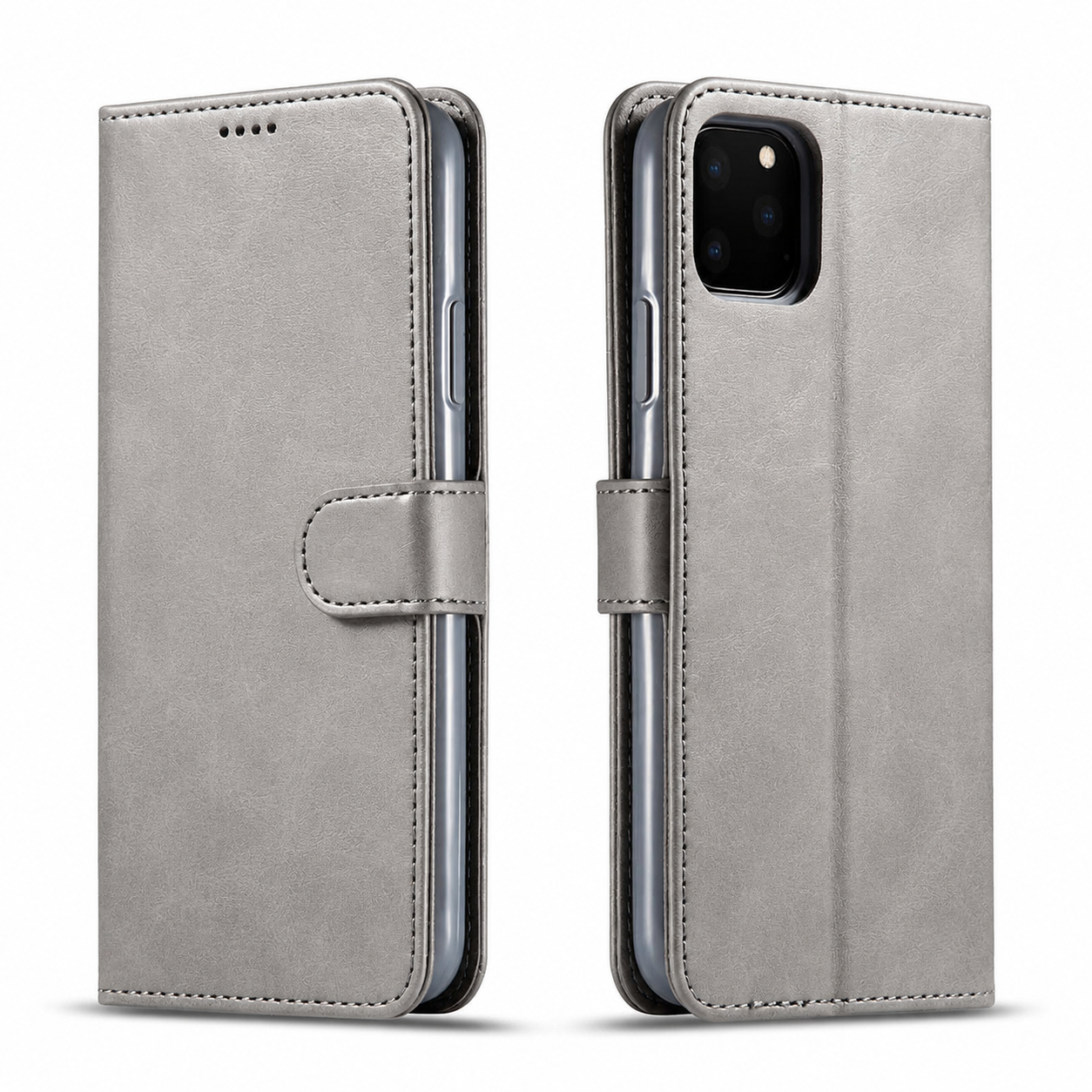 Premium iPhone Case Leather Wallet Flip Cover Card Holder Magnetic Closure Shockproof Camera Protection Slim Full Coverage Protective Design