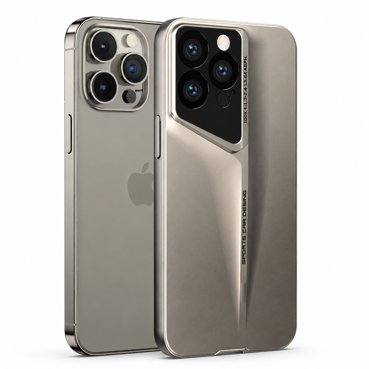 Premium iPhone Case Ultra Thin Protective Cover Titanium Style Shockproof Camera Lens Protection Anti Scratch Lightweight Anti Slip Slim Full Coverage