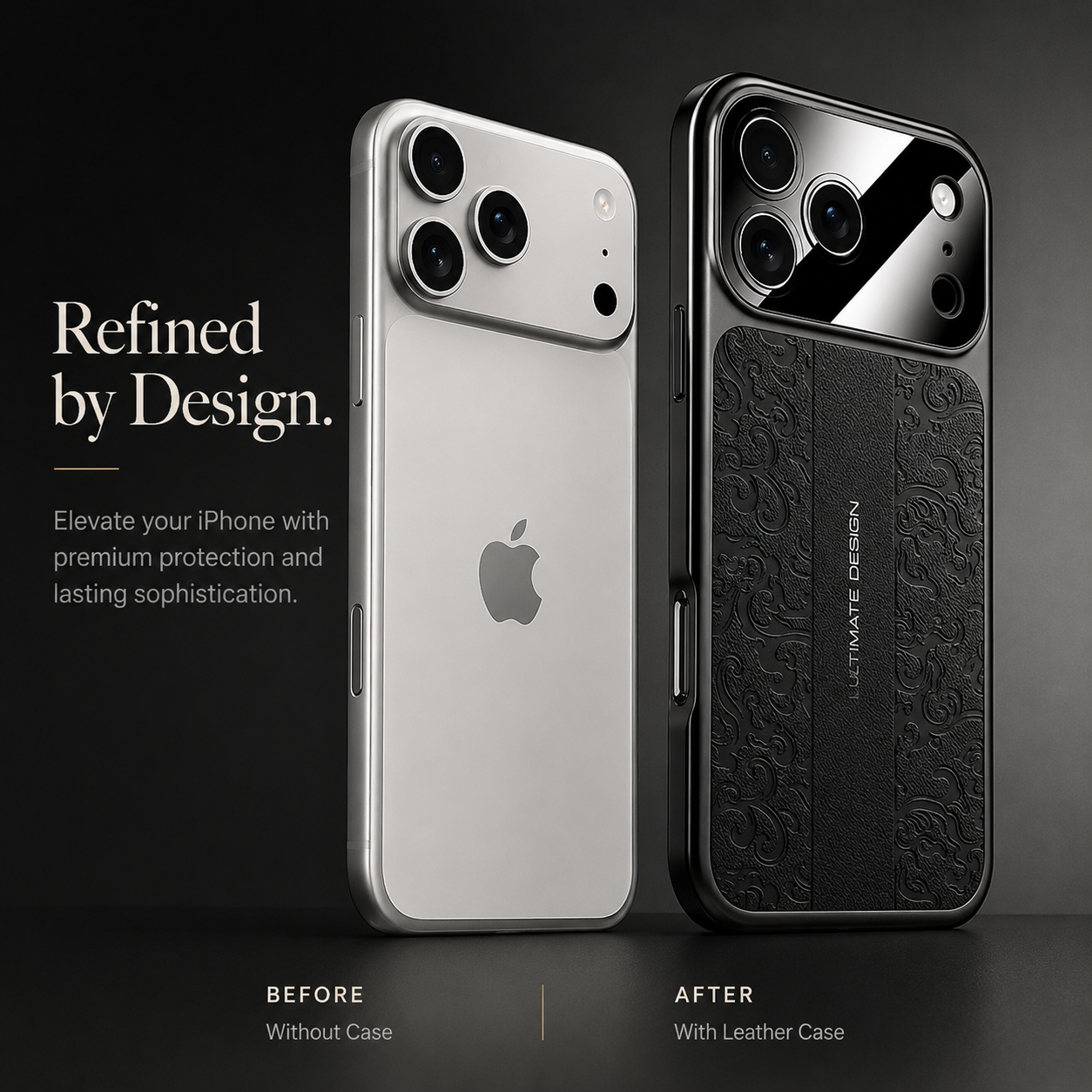 Premium iPhone Case Leather Electroplated Soft TPU Magnetic Shockproof Protective Cover Luxury Slim Half Wrapped Full Coverage Design Anti Scratch Case