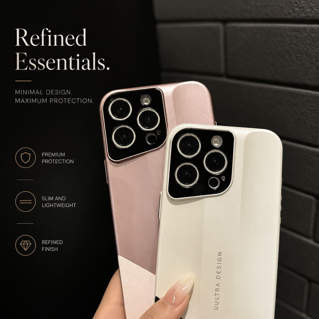 Premium iPhone Case MagSafe Compatible Luxury Leather Protective Cover PC Hybrid Shockproof Anti Scratch Non Slip Slim Camera Lens Protection Full Coverage