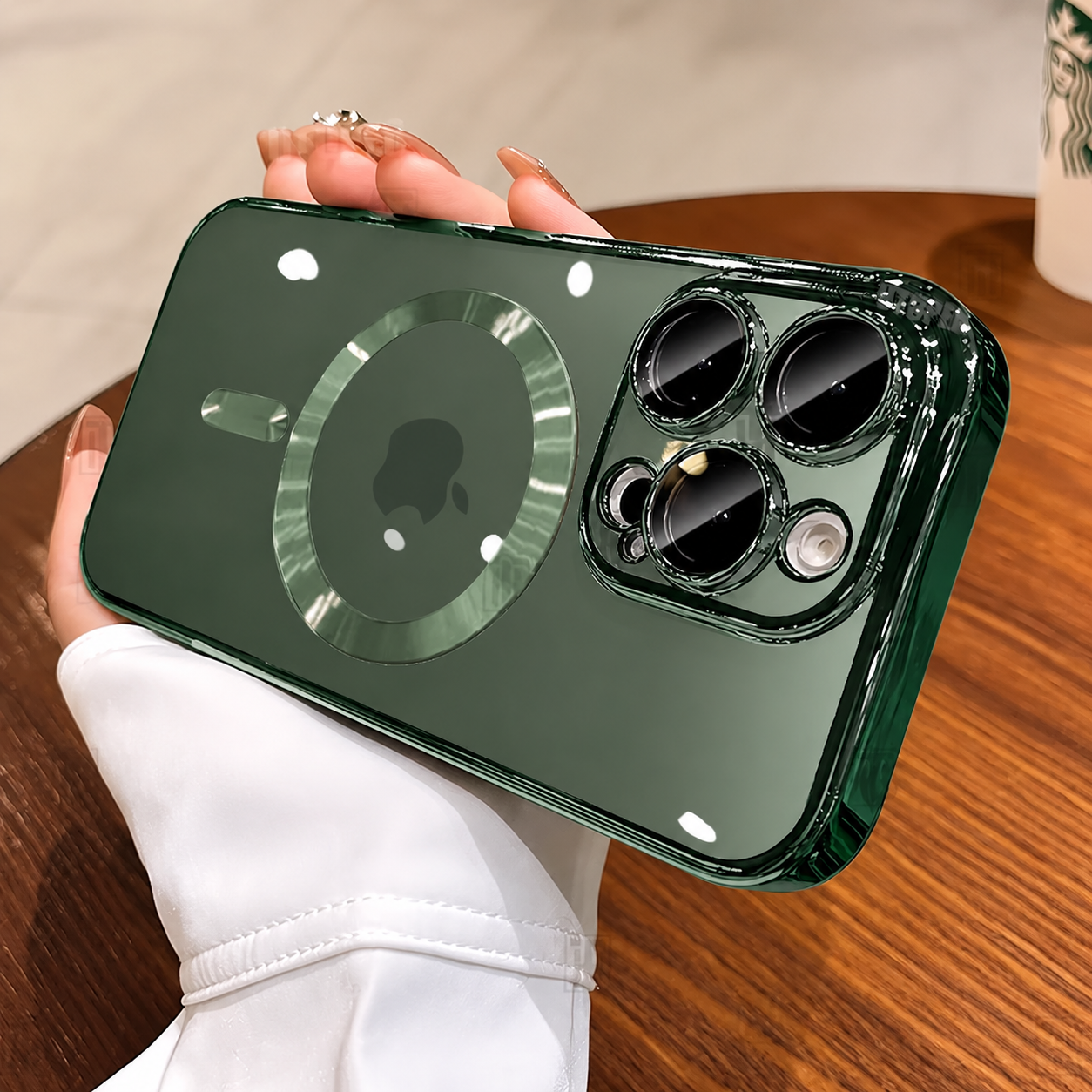 Premium iPhone Case MagSafe Compatible Magnetic Transparent TPU Protective Cover Shockproof Camera Lens Protection Anti Yellowing Slim Full Coverage