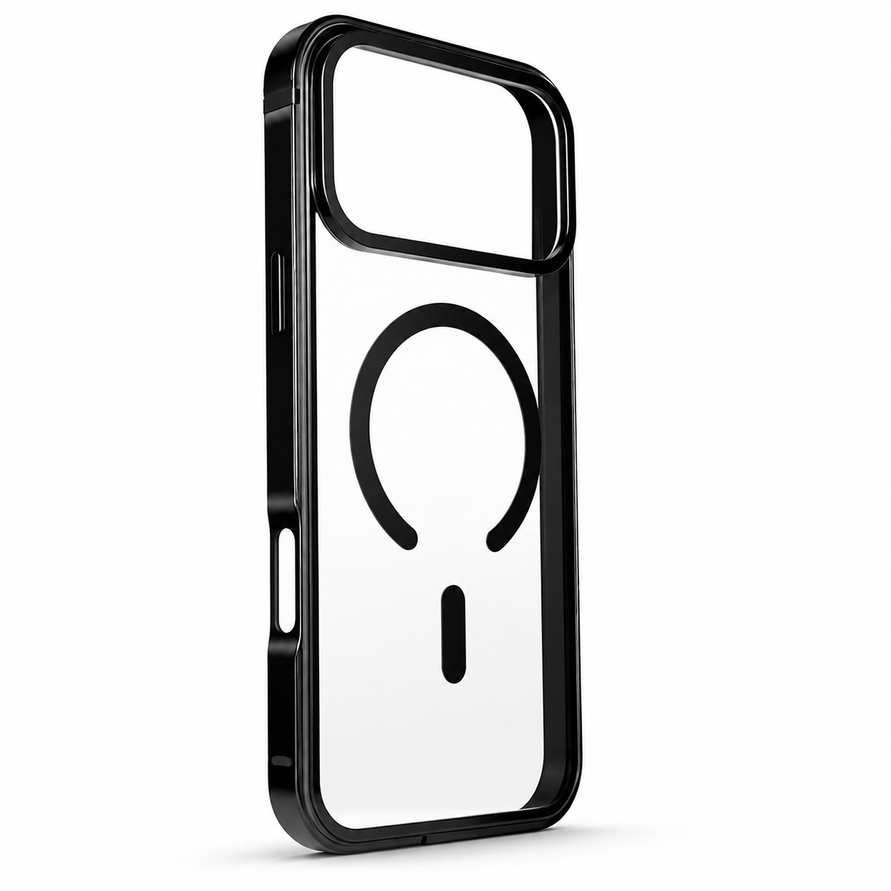 Premium iPhone Case MagSafe Compatible Magnetic Aluminum Frame Clear Back Cover Shockproof Protective Camera Lens Guard Slim Full Coverage