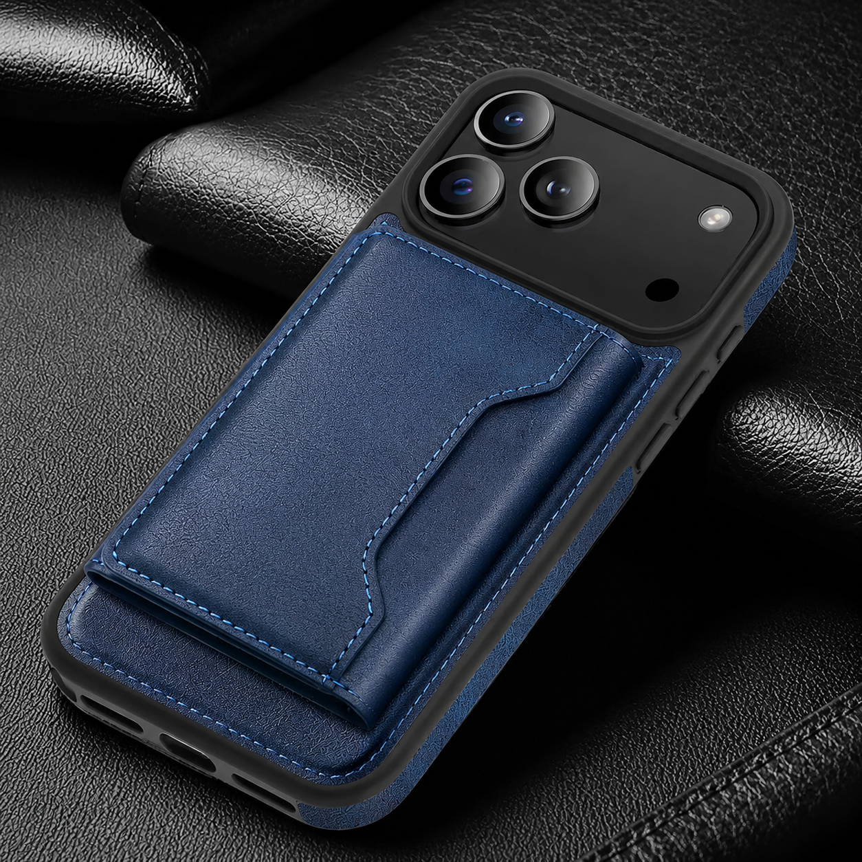 Premium iPhone Case MagSafe Compatible PU Leather Wallet Cover Card Holder Magnetic Shockproof Protective Anti Scratch Non Slip Full Coverage Design