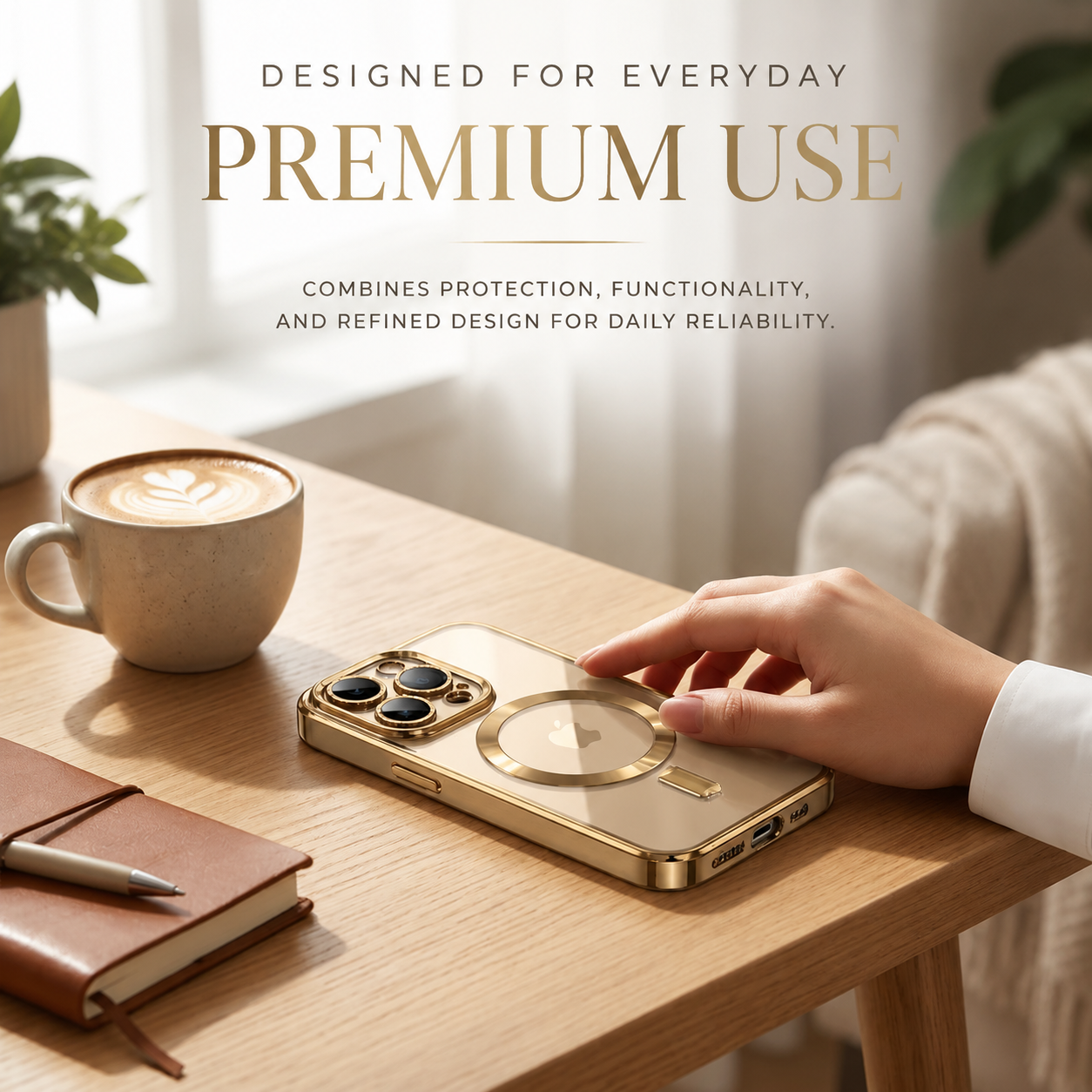 Premium iPhone Case MagSafe Compatible Magnetic Transparent TPU Protective Cover Shockproof Camera Lens Protection Anti Yellowing Slim Full Coverage