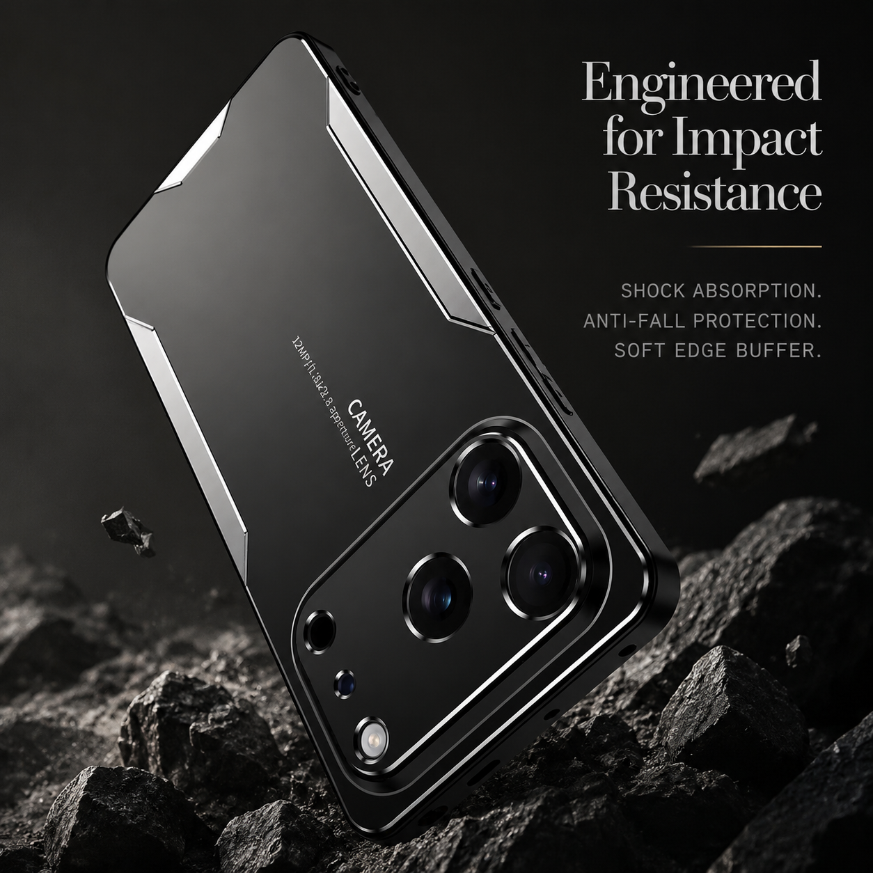 Premium iPhone Case MagSafe Compatible Metal Frosted Protective Cover Shockproof Silicone Bumper Camera Lens Protection Anti Scratch Slim Full Coverage