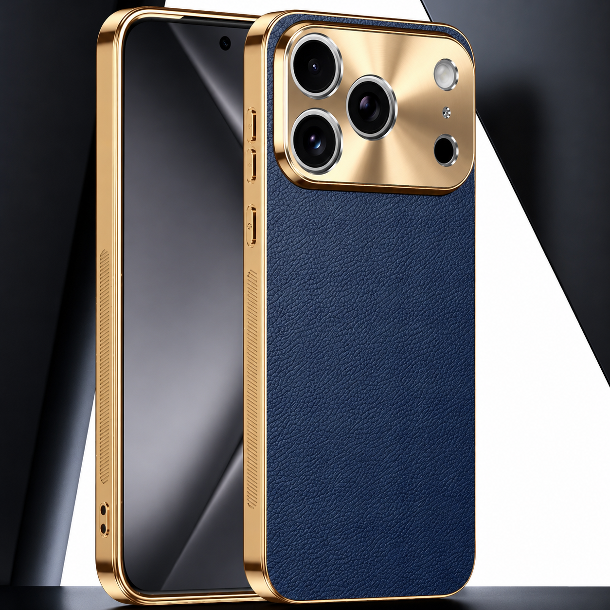 Premium iPhone Case MagSafe Compatible Magnetic Leather Cover Electroplated Frame Shockproof Protective Camera Lens Protection Full Coverage Slim Design