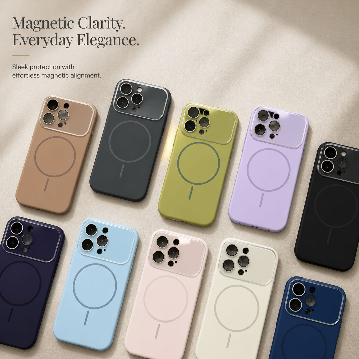 Premium iPhone Case Liquid Silicone MagSafe Cover Acrylic Camera Lens Protection Shockproof Soft Touch Anti Dust Slim Full Coverage Protective Design