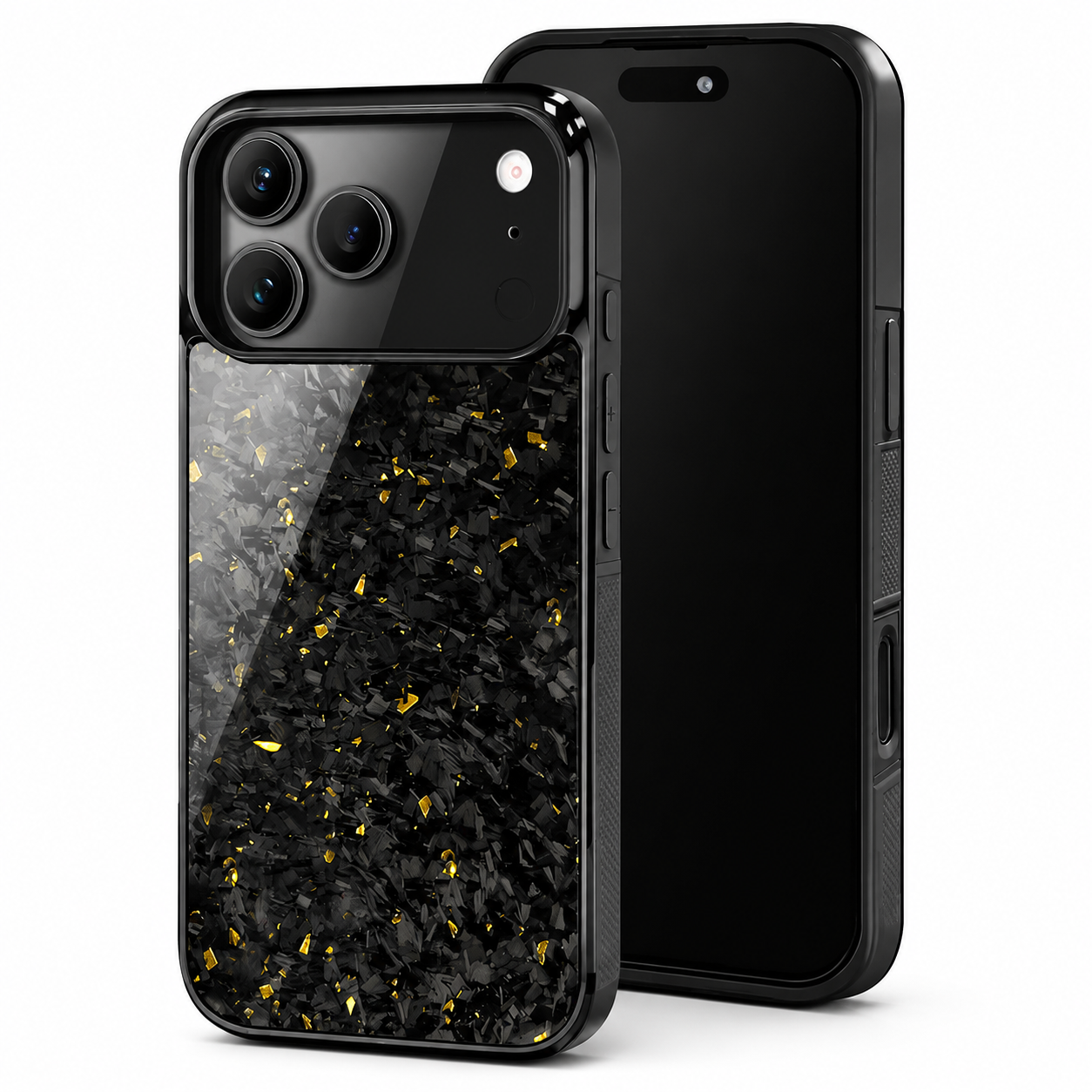 Premium iPhone Case MagSafe Compatible Forged Carbon Fiber TPU Hybrid Cover Shockproof Full Coverage Anti Scratch Non Slip Protective Design
