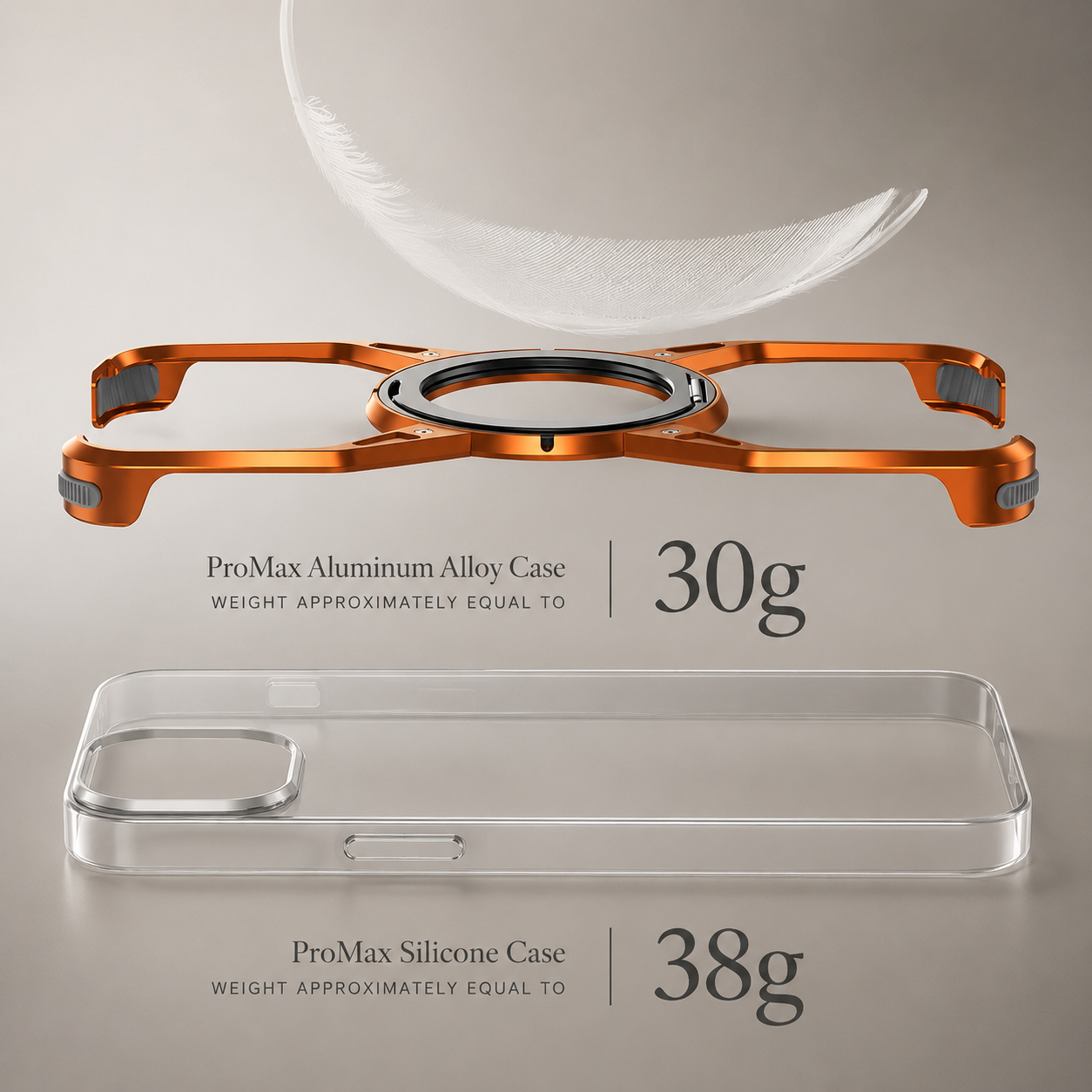 Premium iPhone Case MagSafe Compatible Magnetic Aluminum Bumper Frame Cover 360 Rotating Ring Stand Shockproof Edge Protection Camera Lens Guard Slim Design