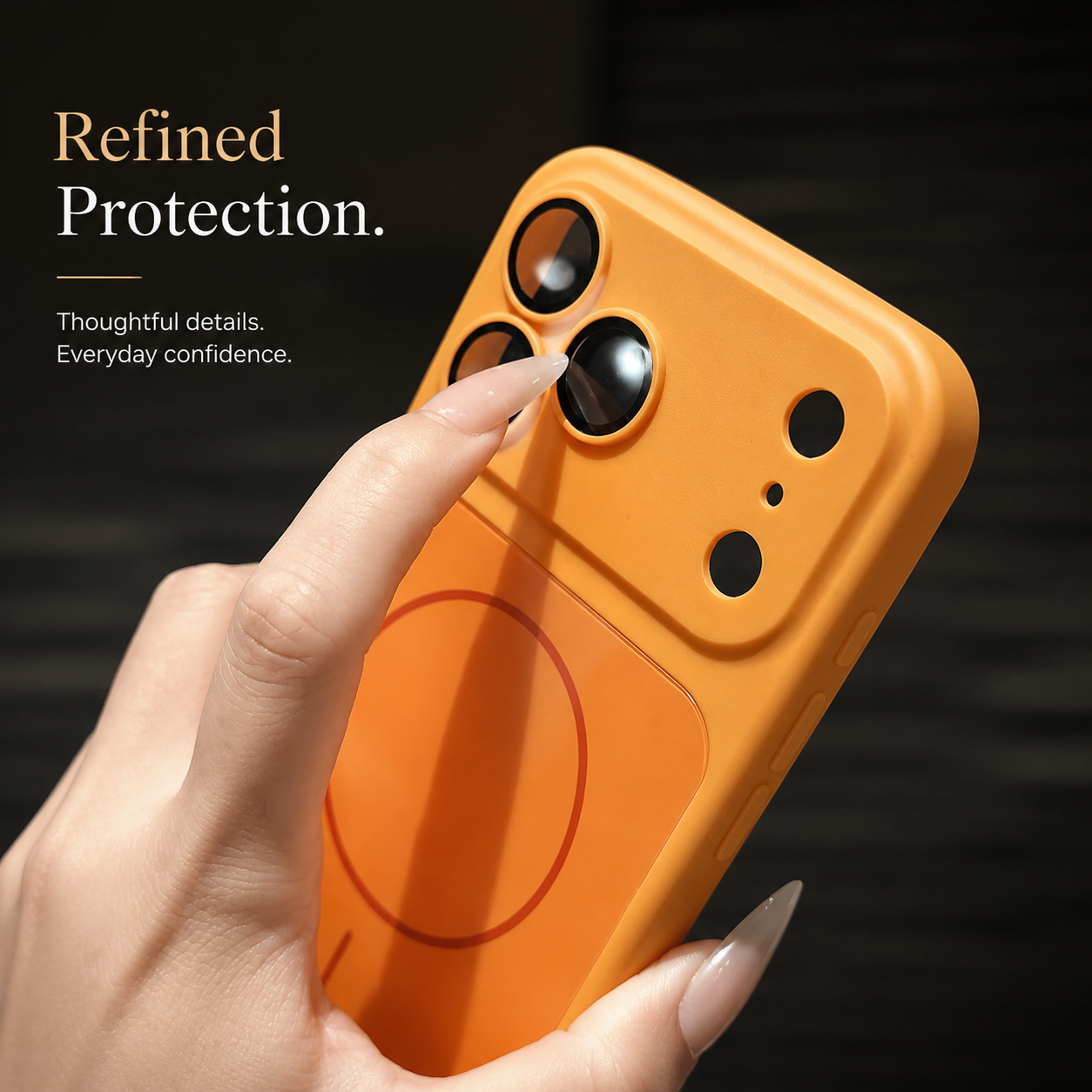 Premium iPhone Case MagSafe Compatible Magnetic Matte Protective Cover Shockproof PC Back Glass Camera Lens Guard Anti Fingerprint Slim Full Coverage Design