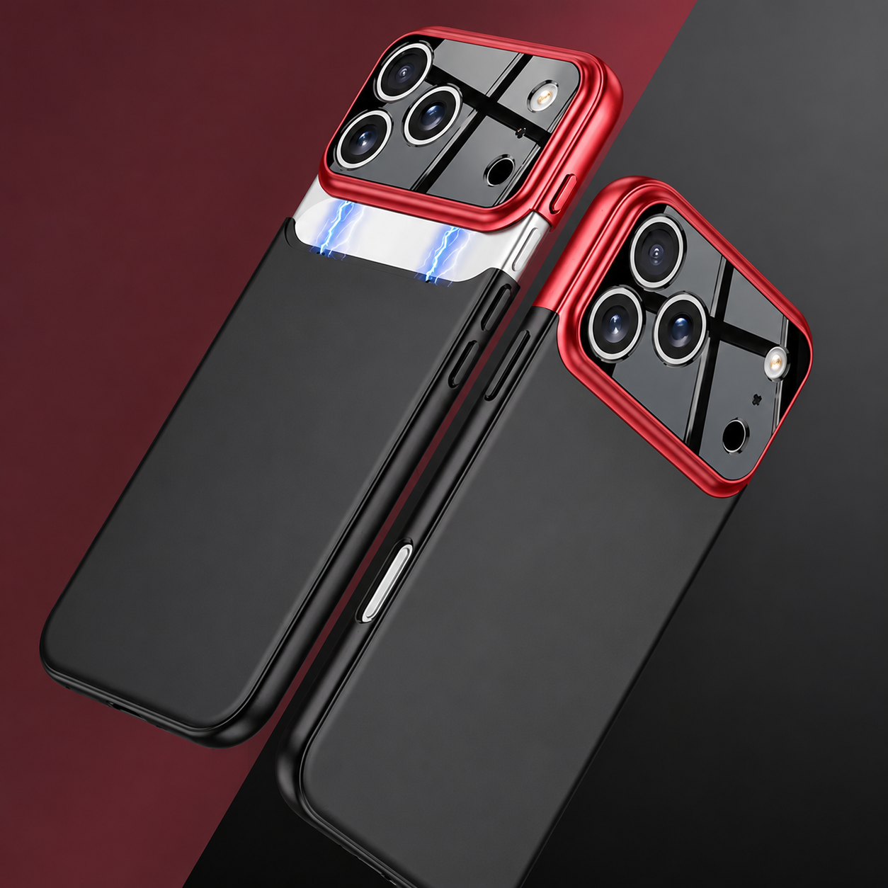 Premium iPhone Case Slim Hard Protective Cover Camera Lens Protection Shockproof Anti Scratch Matte Non Slip Two Tone Full Coverage
