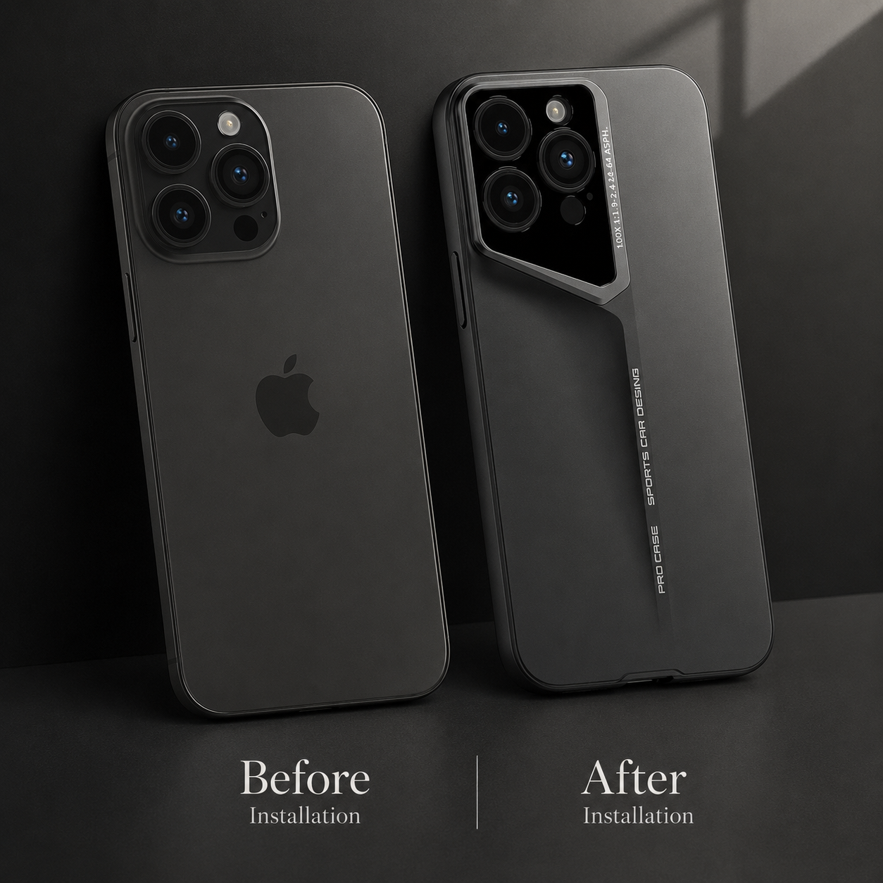 Premium iPhone Case Ultra Thin Titanium Style Cover Shockproof Camera Lens Protection Lightweight Non Slip Full Coverage Anti Scratch Slim Design