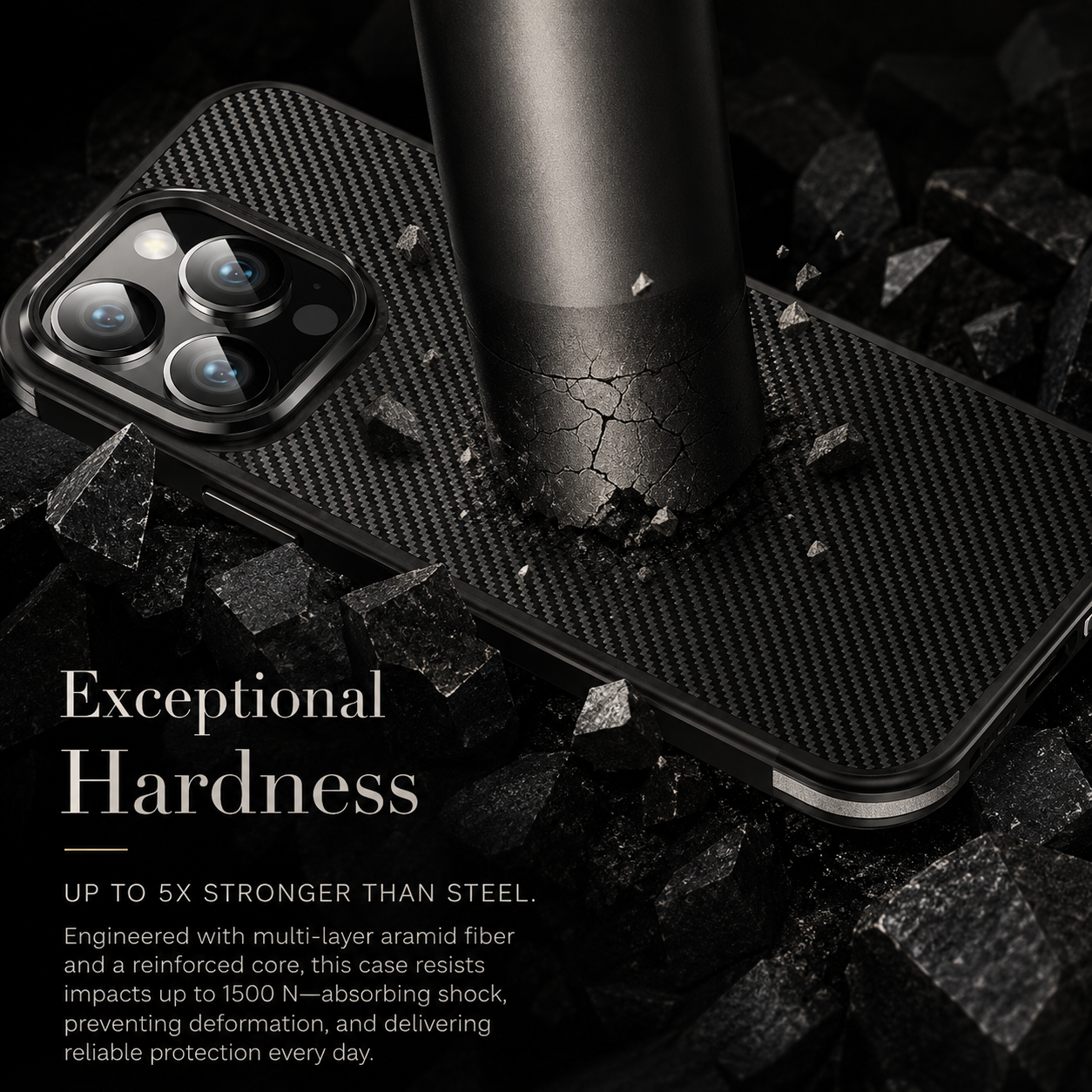 Premium iPhone Case MagSafe Compatible Magnetic Aramid Fiber Protective Cover 600D Carbon Texture Ultra Thin Lightweight Shockproof Camera Protection