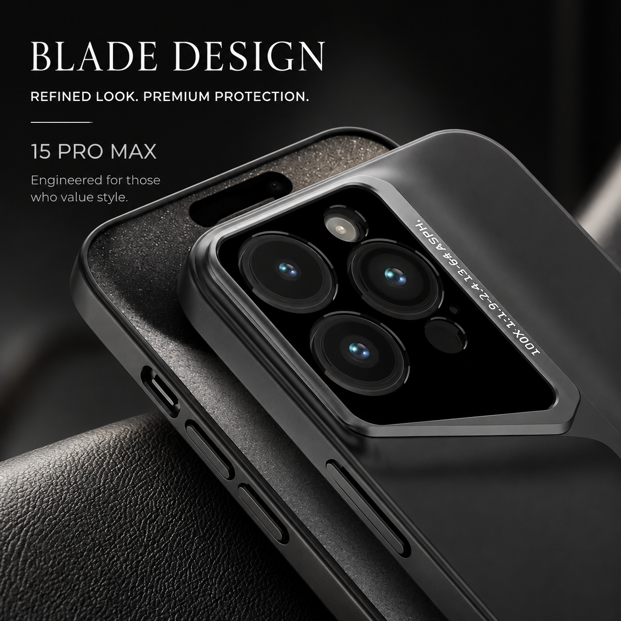 Premium iPhone Case Ultra Thin Protective Cover Titanium Style Shockproof Camera Lens Protection Anti Scratch Lightweight Anti Slip Slim Full Coverage