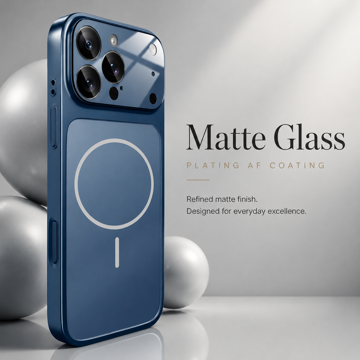 Premium iPhone Case MagSafe Compatible Magnetic Nano Matte Glass Back Cover Shockproof Armor Frame Camera Lens Protection Ultra Thin Full Coverage