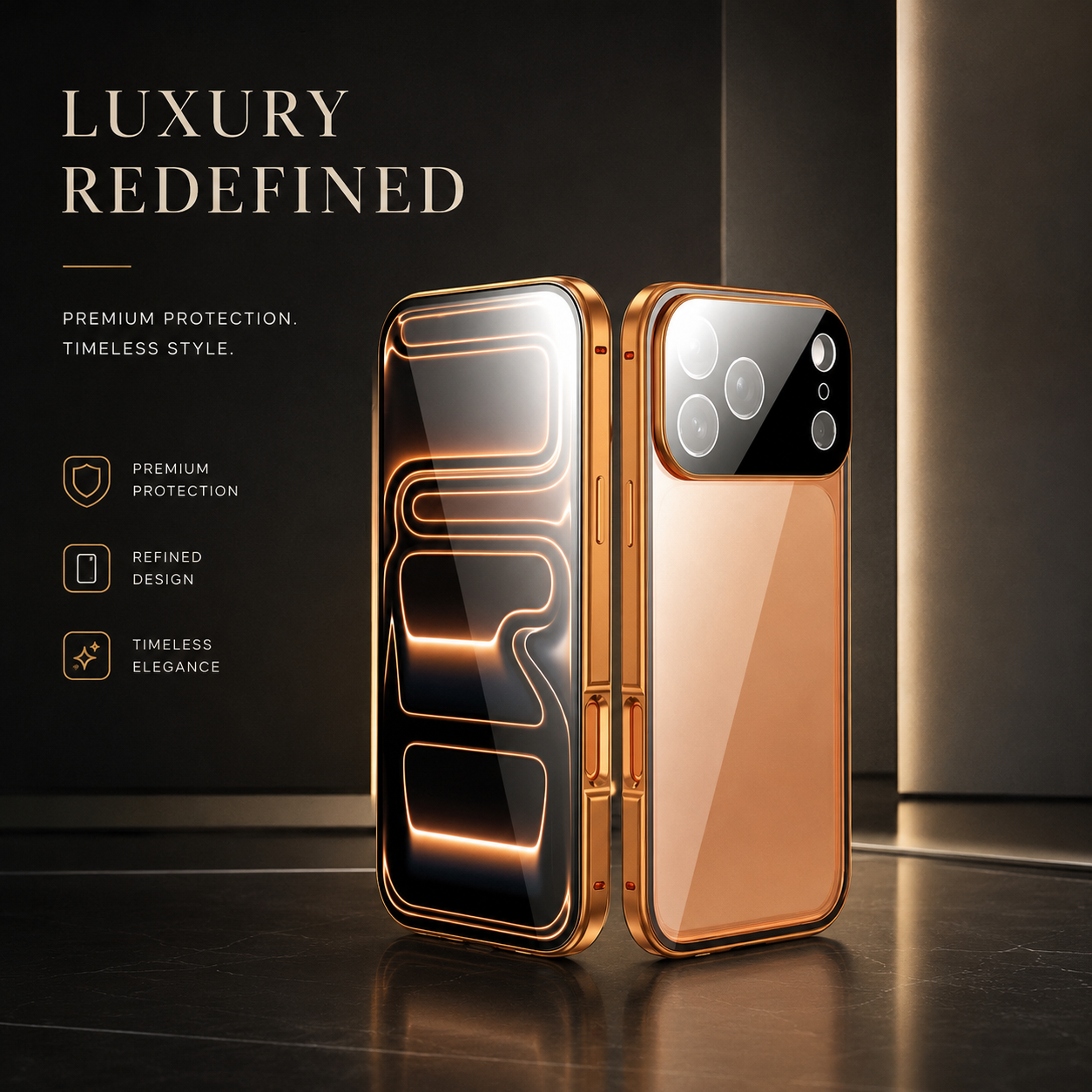 Premium iPhone Case 360 Full Body Protection Magnetic Aluminum Alloy Tempered Glass Double Sided Shockproof Snap Lock Heavy Duty Protective Design