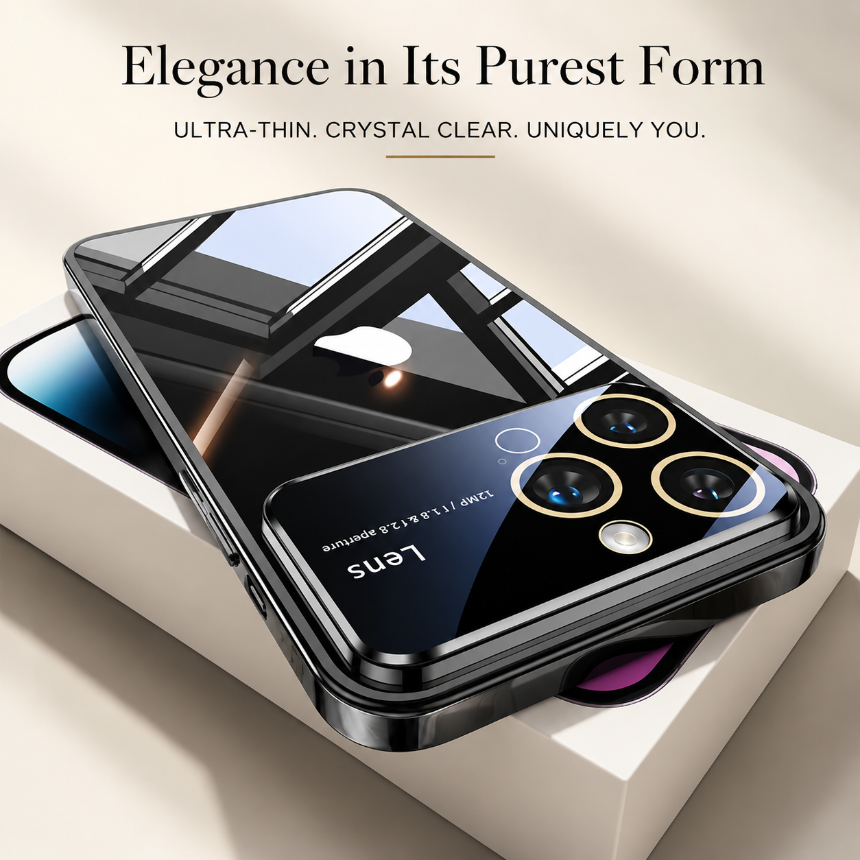 Premium iPhone Case MagSafe Compatible Transparent Shockproof Protective Cover Clear Hard Back Silicone Bumper Camera Lens Protection Ultra Thin Full Coverage