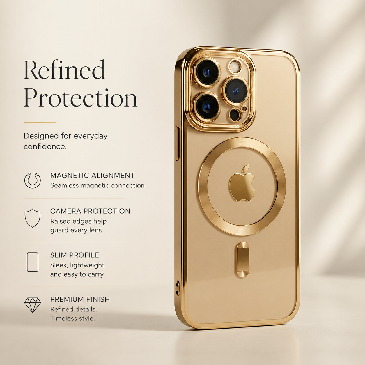 Premium iPhone Case MagSafe Compatible Magnetic Transparent TPU Protective Cover Shockproof Camera Lens Protection Anti Yellowing Slim Full Coverage