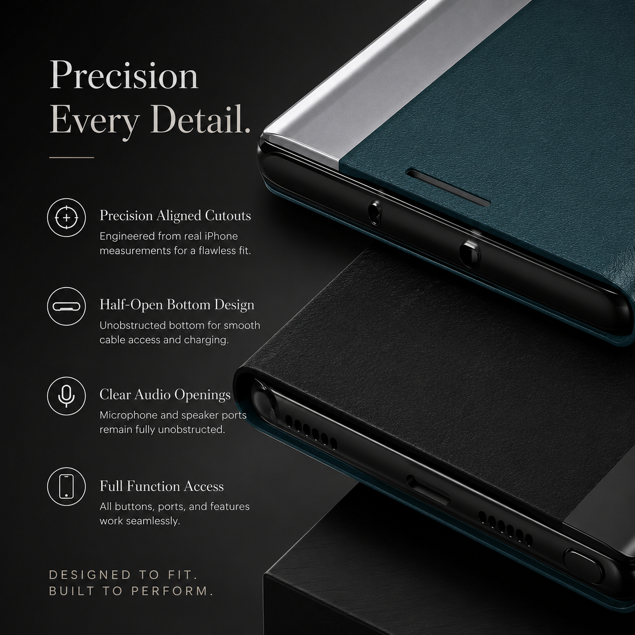 Premium iPhone Flip Wallet Case MagSafe Compatible Magnetic Card Holder Shockproof Protective Cover PU Leather Stand Full Screen Protection Slim Design