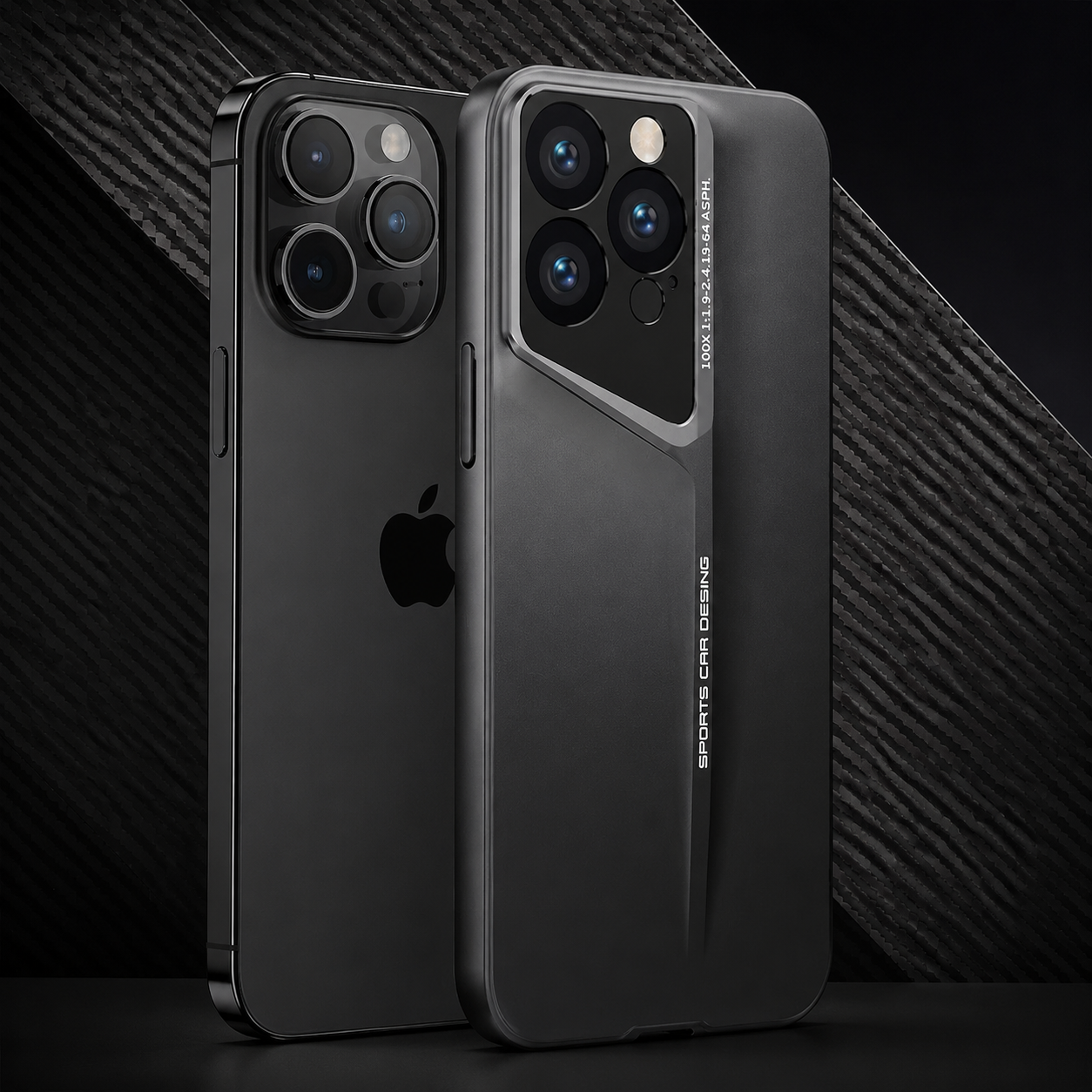 Premium iPhone Case Ultra Slim Magnetic Hard PC Cover Matte Blade Texture Frosted Lens Protection Shockproof Non Slip Full Coverage Design