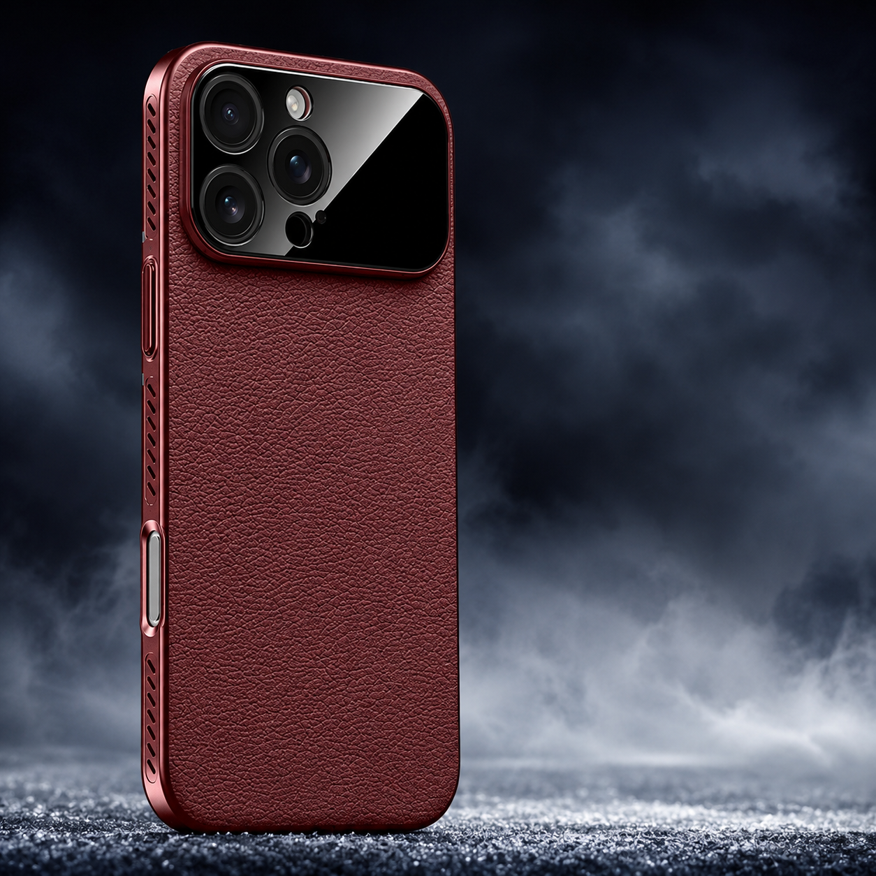 Premium iPhone Case MagSafe Magnetic Leather Border Cover Shockproof Heat Dissipation Camera Protection Anti Fingerprint Slim Full Coverage Design