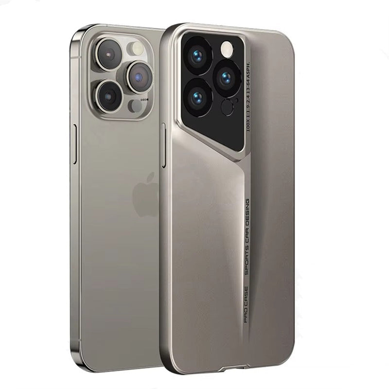 Premium iPhone Case Ultra Thin Titanium Style Cover Shockproof Camera Lens Protection Lightweight Non Slip Full Coverage Anti Scratch Slim Design