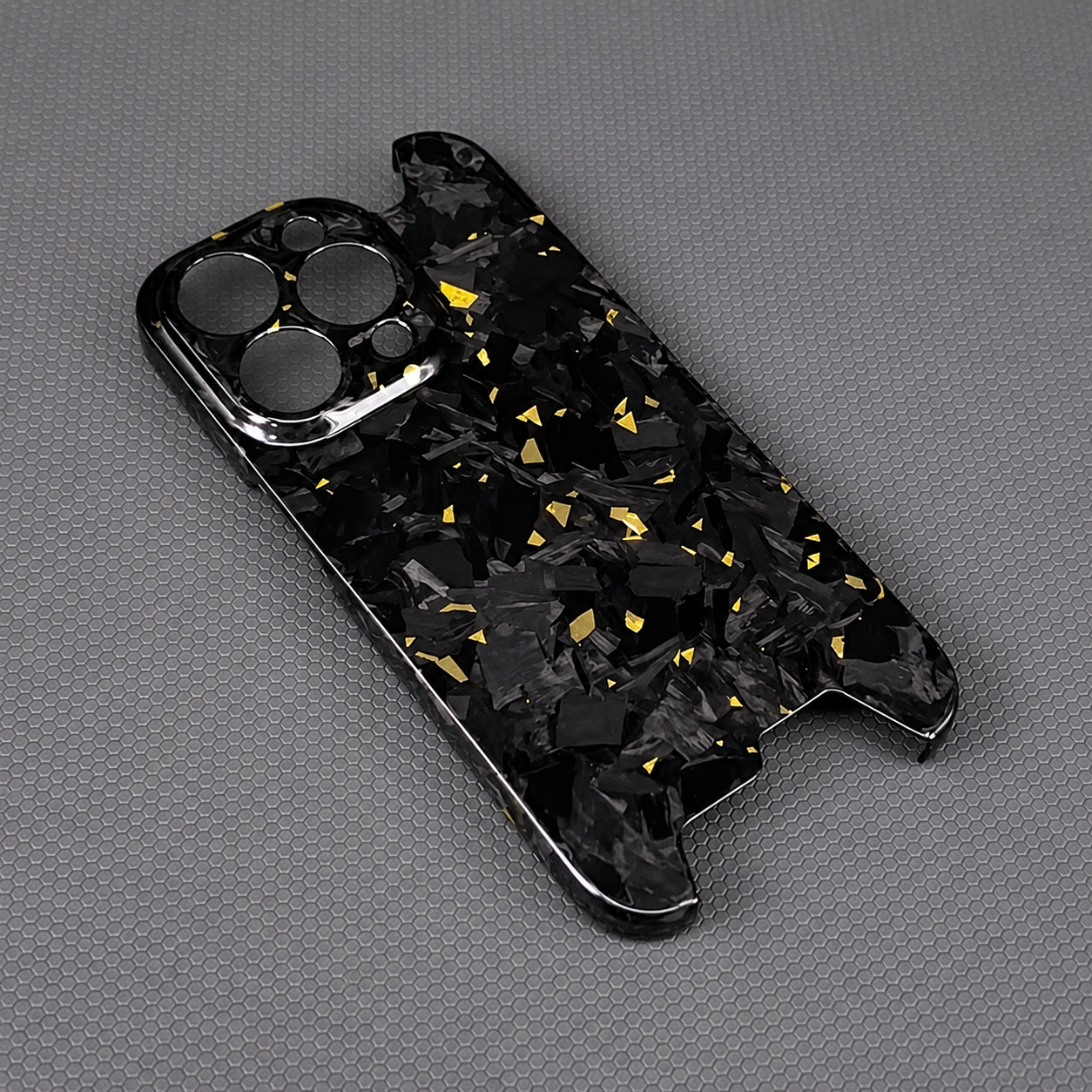 Premium iPhone Case Aramid Carbon Fiber MagSafe Compatible Ultra Thin Glossy Forged Cover Shockproof Lightweight Half Wrapped Slim Design
