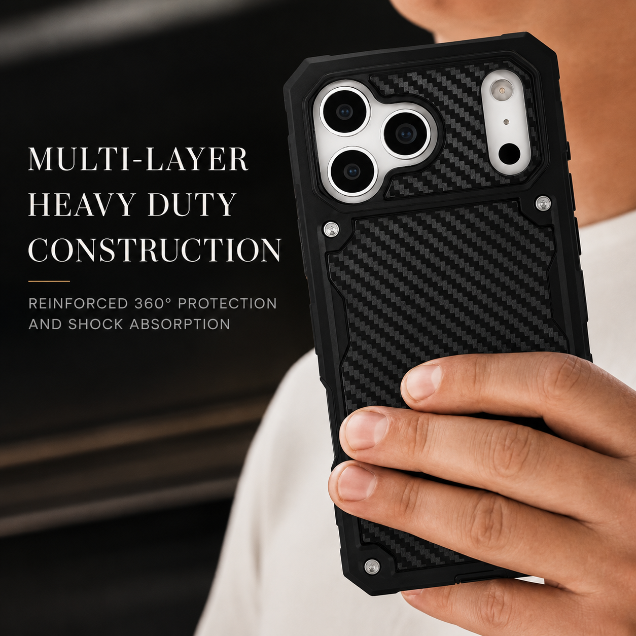 Premium iPhone Case MagSafe Compatible Rugged Heavy Duty Cover Military Grade Shockproof Magnetic Protective Anti Scratch Non Slip Full Coverage Design
